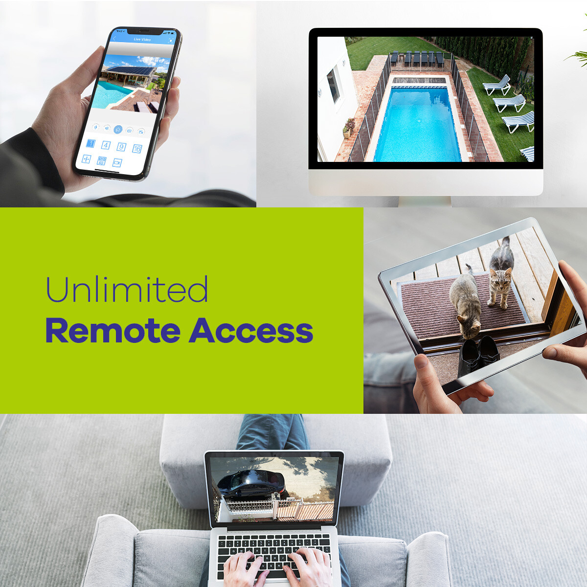 SANNCE 5in1 8CH DVR 1080P Security Camera System CCTV Outdoor EXIR Night Vision