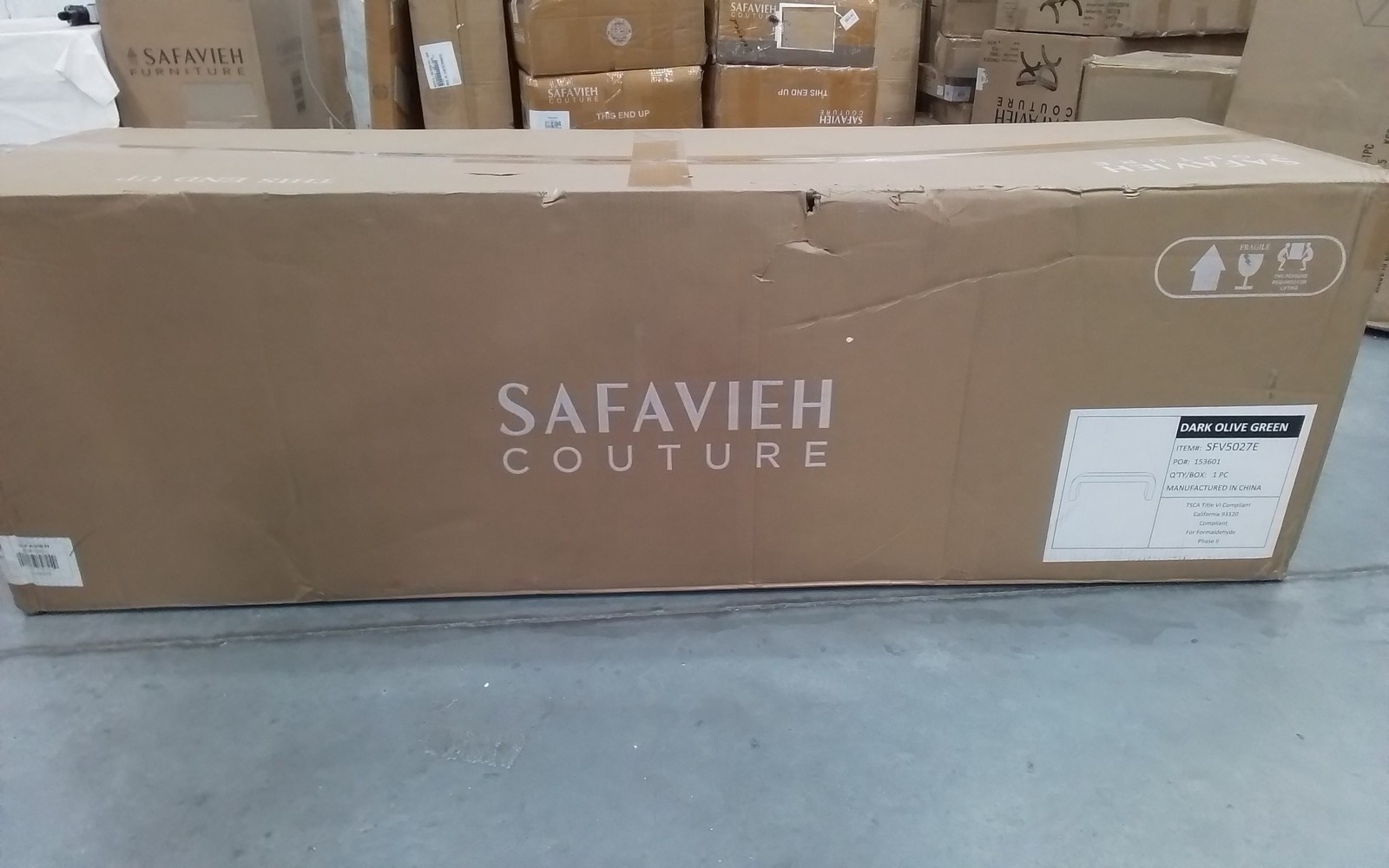 Safavieh CARALYNN UPHOLSTERED BENCH, Reduced Price 2172783570 SFV5027E