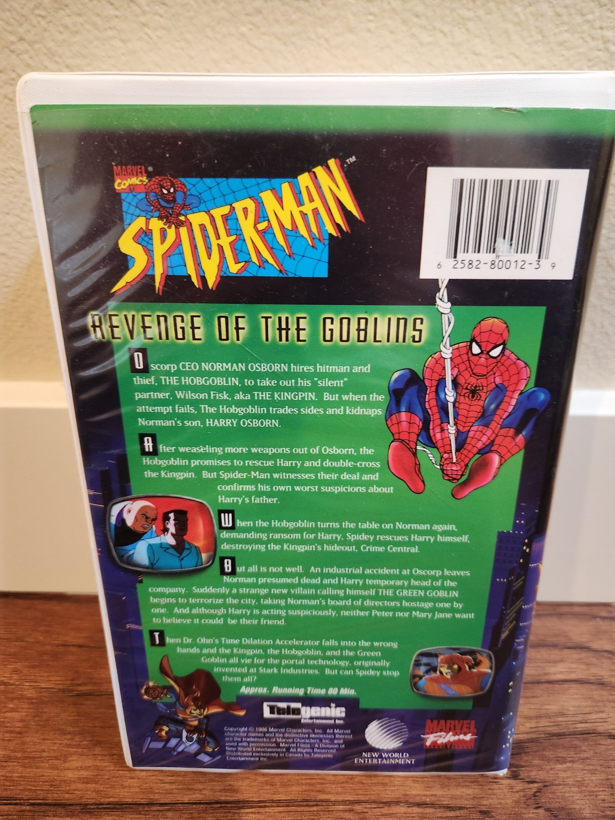1997 Spider-Man The Animated Series REVENGE OF THE GOBLINS VHS