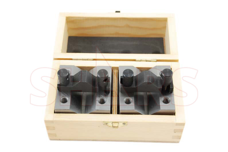 1-3/8 x 19/32 19/32" Capacity V-Block V blocks Clamp hardened Pair Set .0002" P