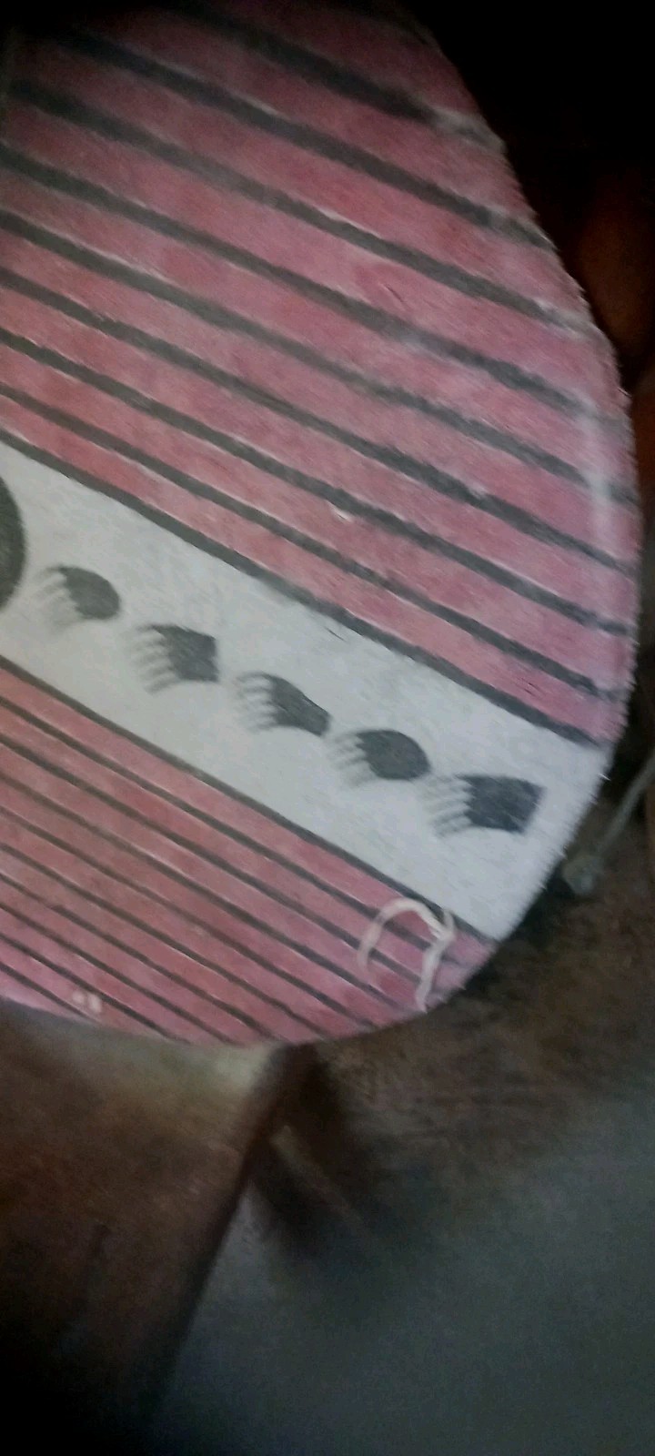 ** AWESOME NATIVE AMERICAN WALL ART PAINTED BISON SHIELD DISPLAYS BEAUTIFUL**