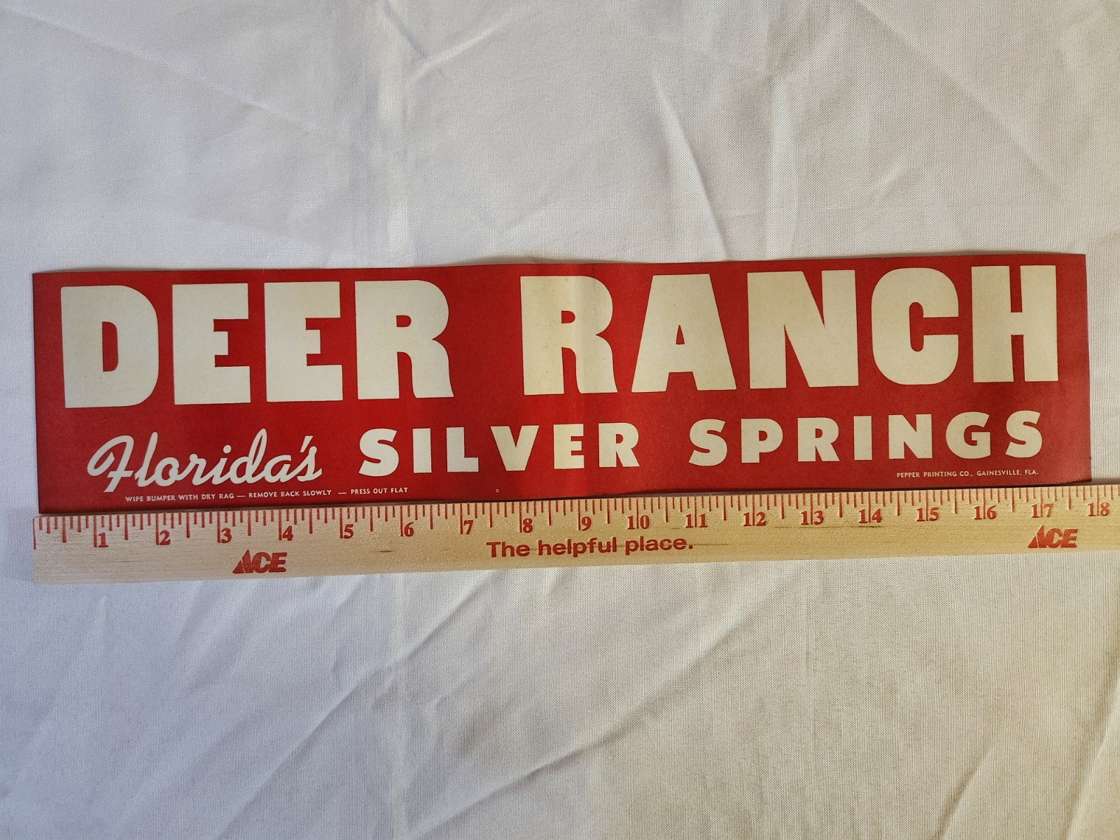 Vintage 1950's Silver Springs Florida Bumper Stickers! New!! Old Stock!! Rare!!