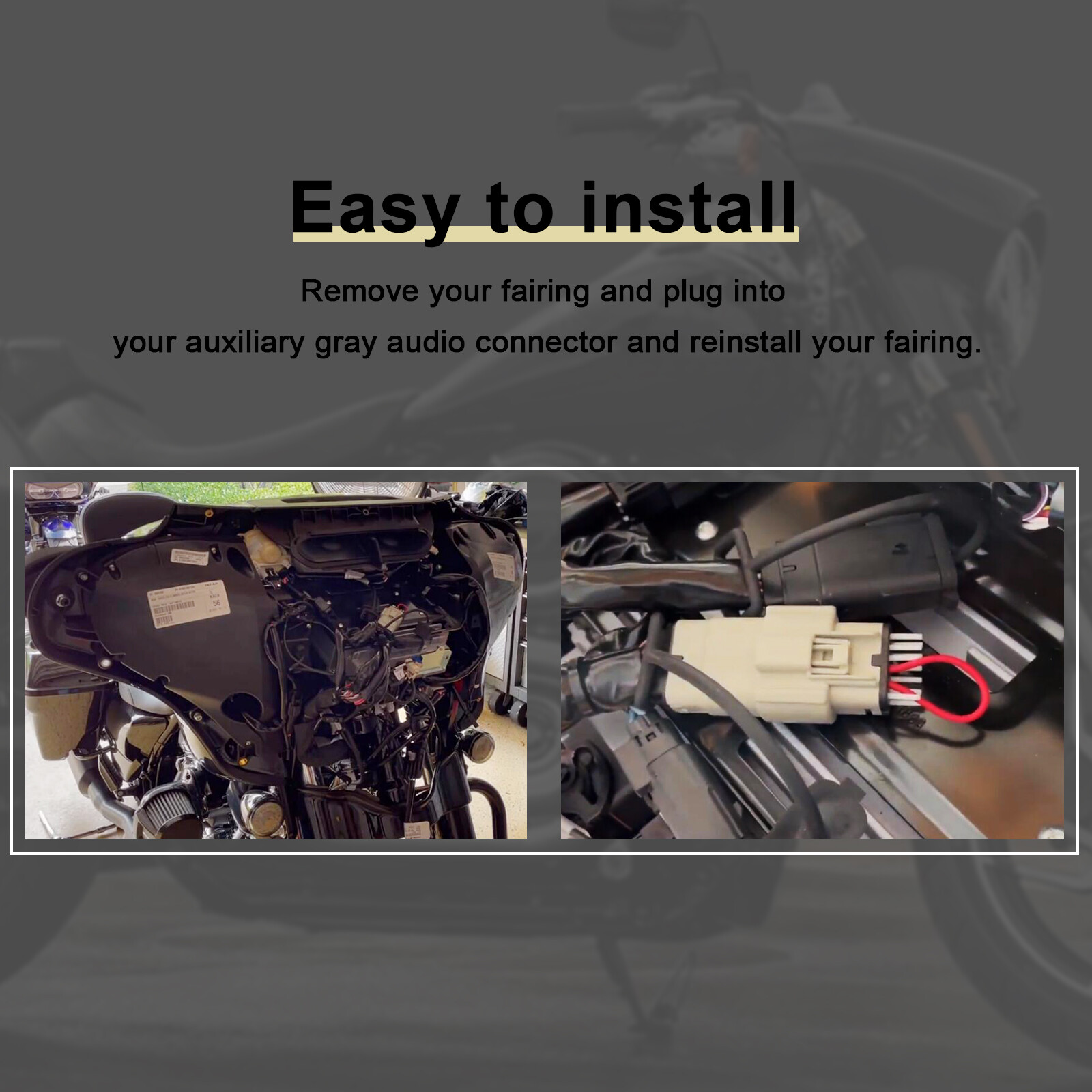 Apple CarPlay Jumper For 2019-2024 Harley Davidson GTS RADIO Plug Bypass