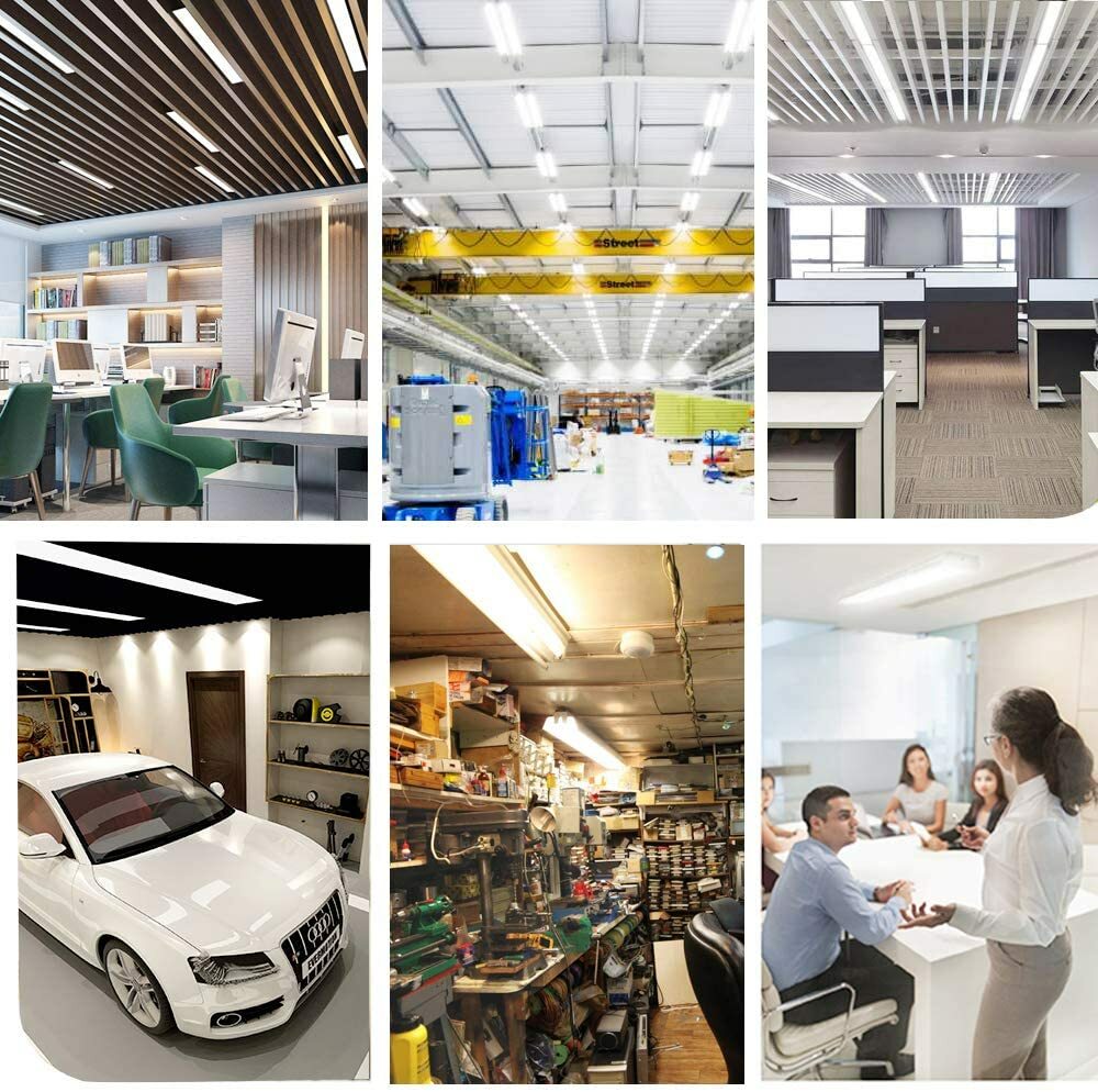 T8 LED Shop Lights 2FT 4FT 6FT 8FT 14W~120W Garage Ceiling Tube Light Fixtures