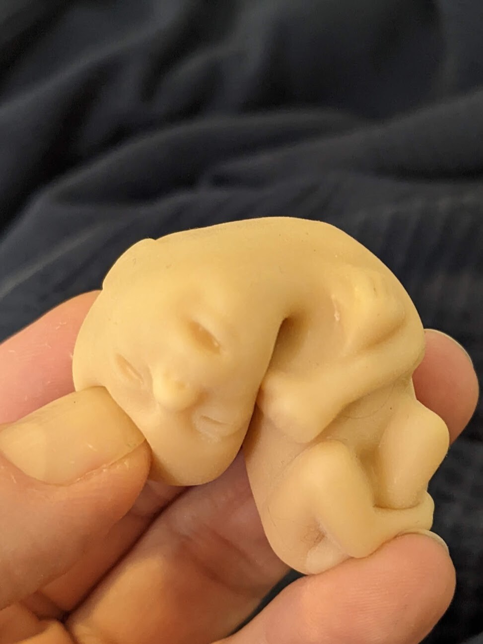 1 soft rubber model fetus, unusual medical fetal doll, abortion