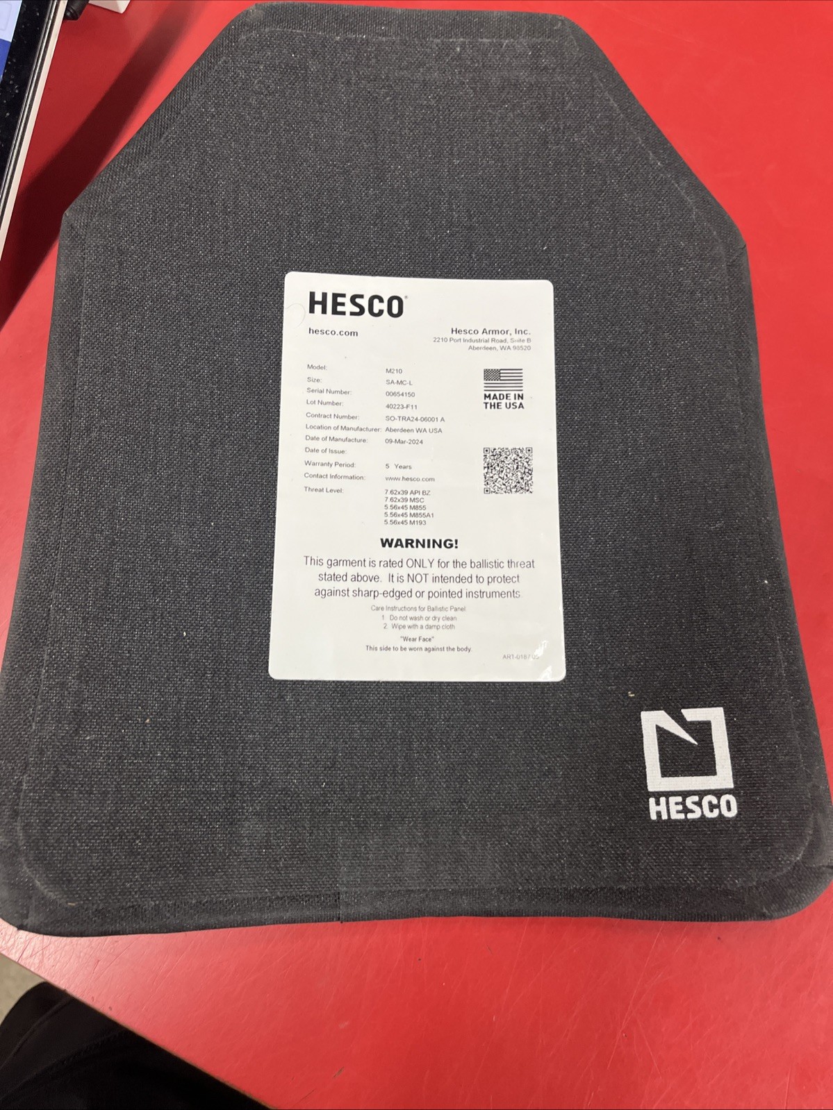 Hesco M210 Threat Plate Set 10x12 Shooters Cut Set 2024