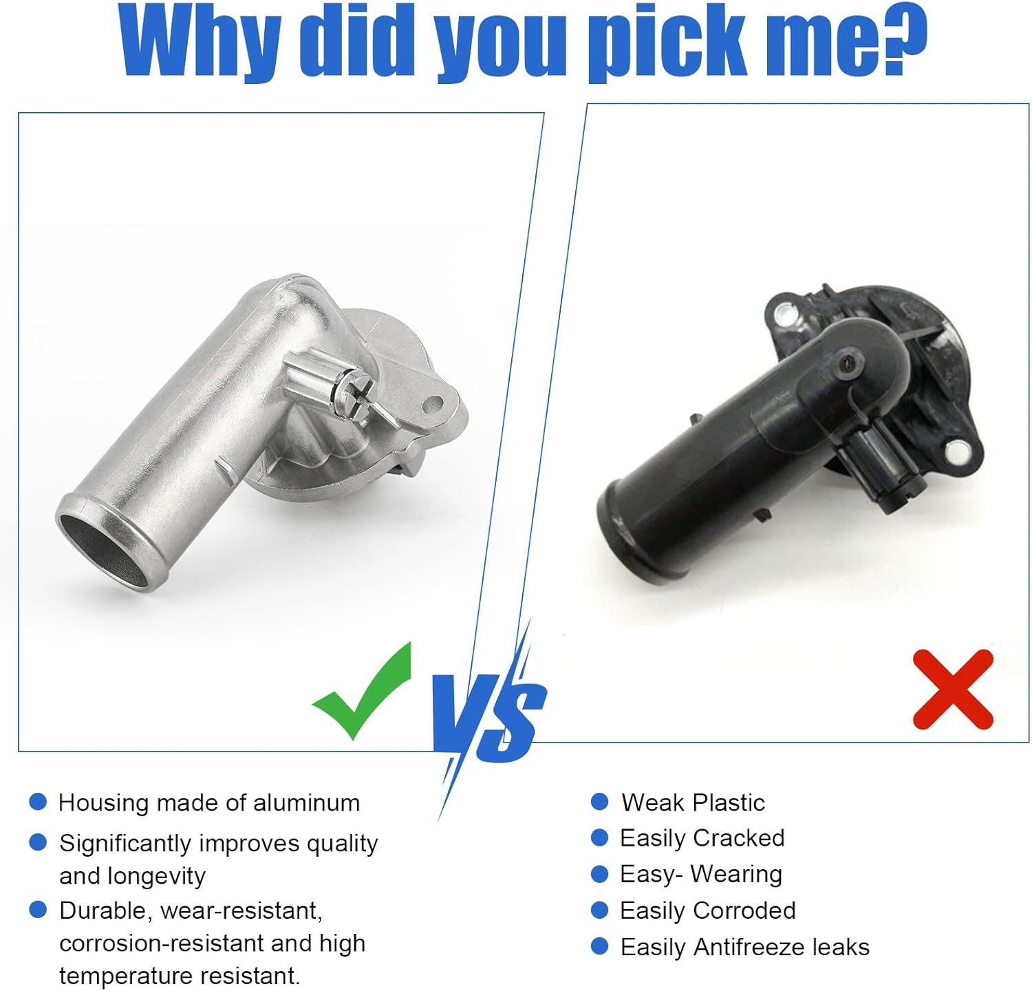 Upgrade Aluminum Thermostat & Housing Assembly for Jeep Grand Cherokee 2011-2015