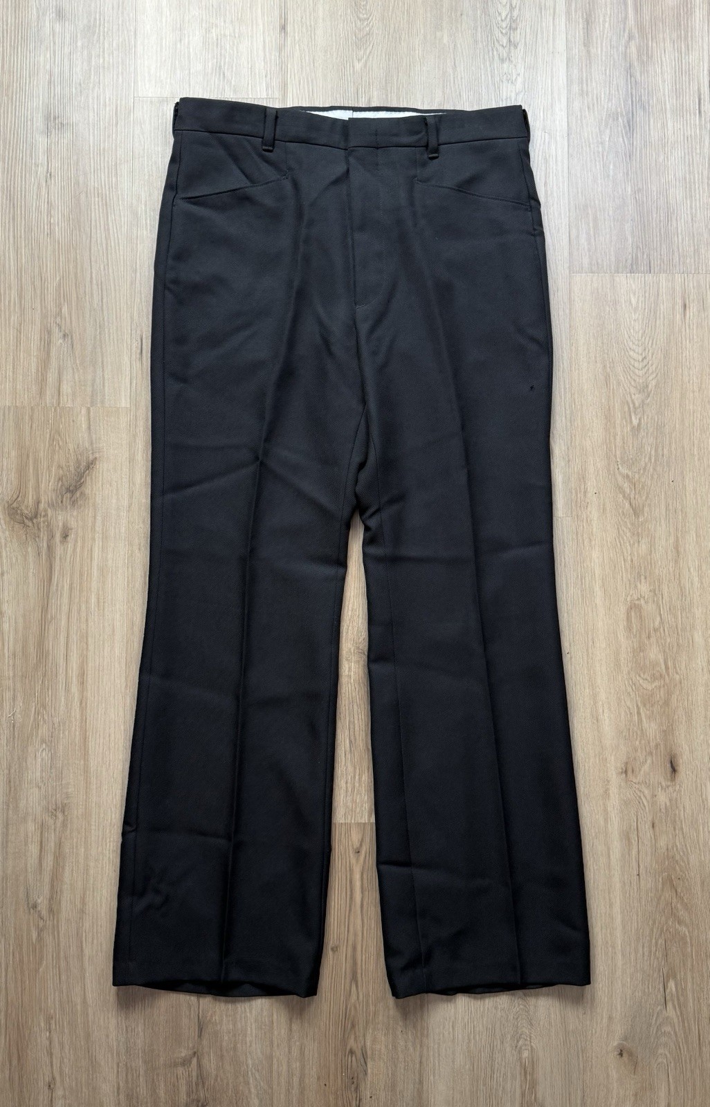 VINTAGE Levi’s Panatela Black Polyester Bootcut Pants Size 33x30 Rockabilly Men