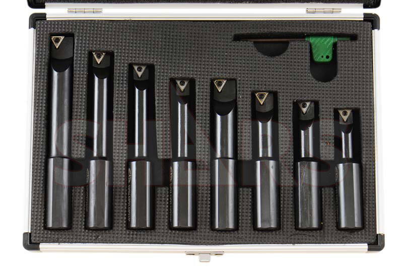 Shars 8pcs 3/4" Indexable Boring Bar Set + TCMT Insert + Certificate S]