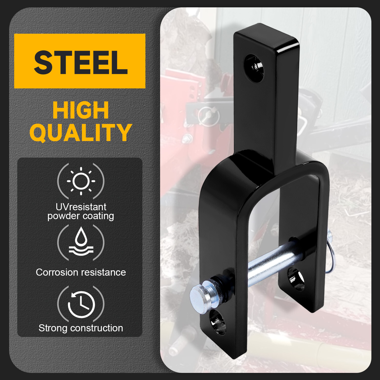 3 Point Versatile Quick Hitch Adapter Fit for Category 1 Quick Hitch