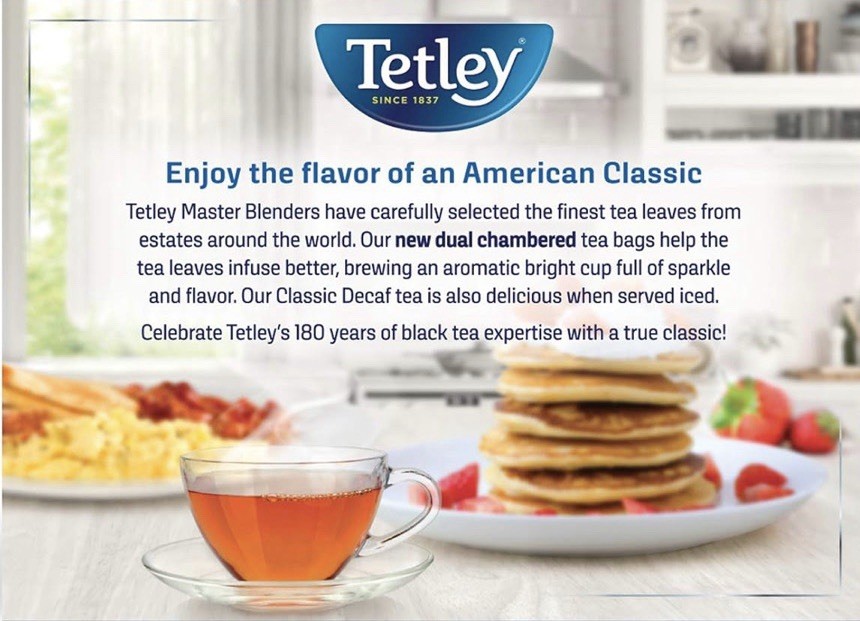 Tetley Classic Decaf Decaffeinated Black Tea 2 BOX Total 144 Bags HOT & COLD
