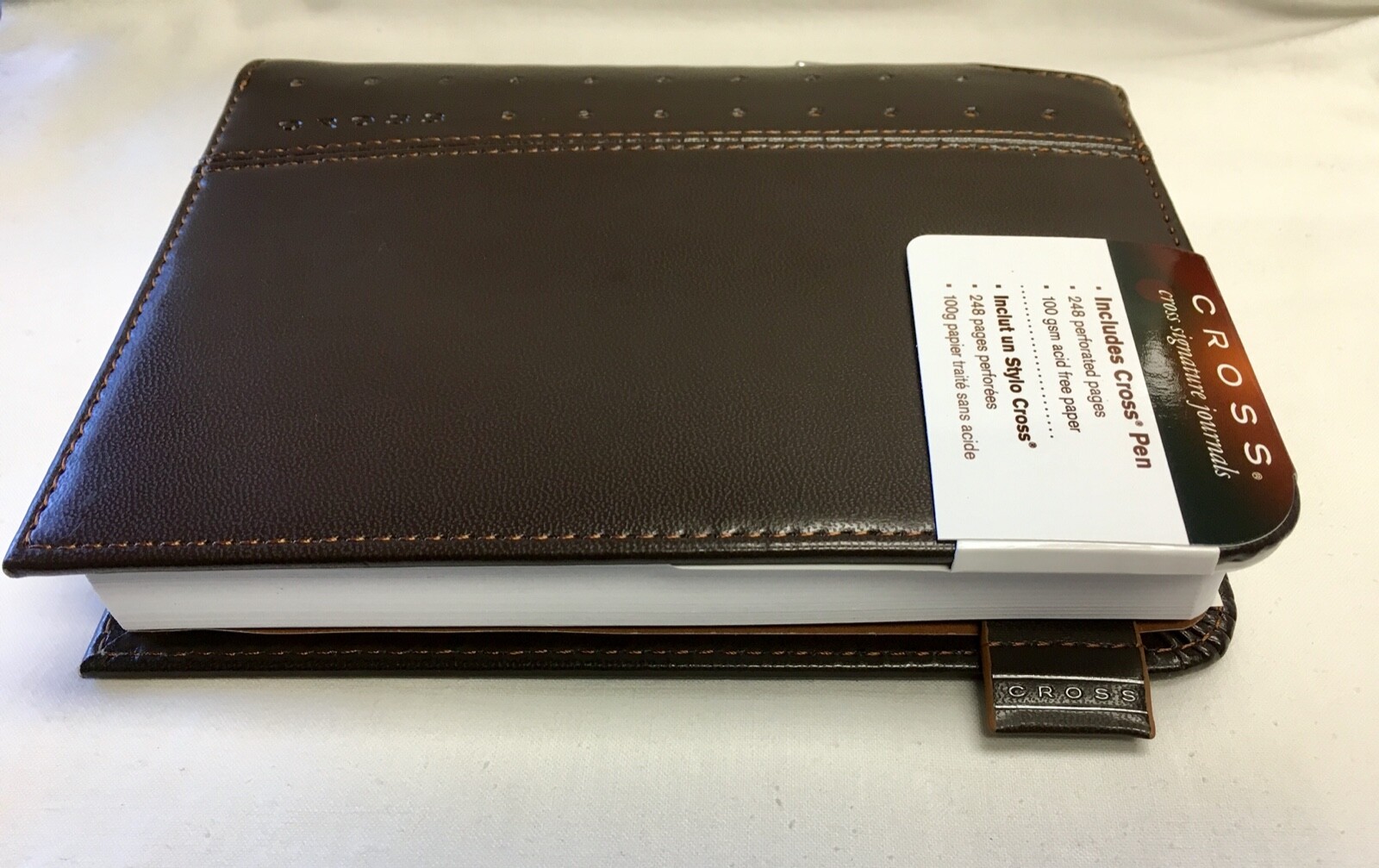 Cross Signature Journal with Pen, 5" x 6", Small Brown