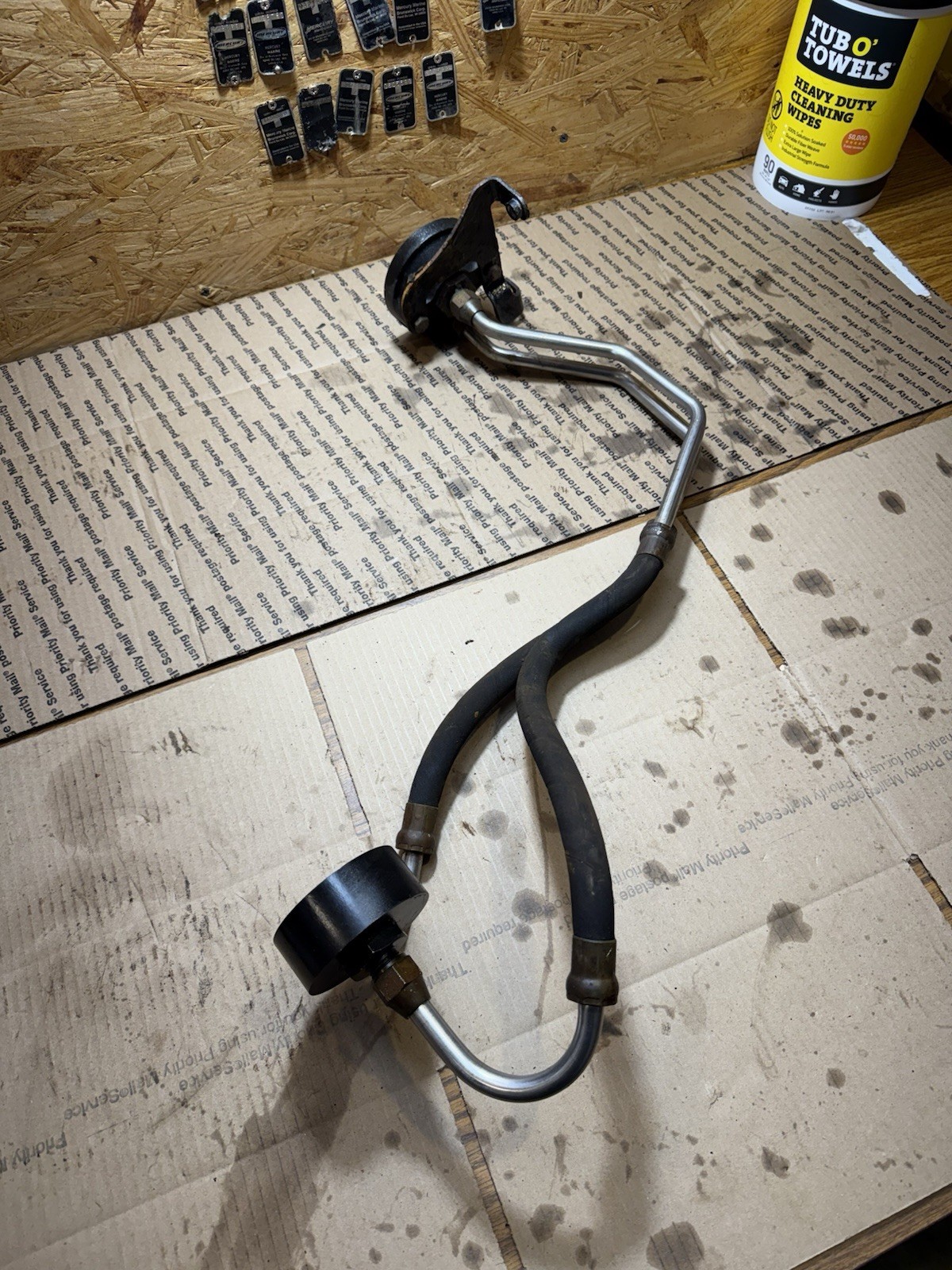 Mercruiser V6 4.3 engine oil filter remote system