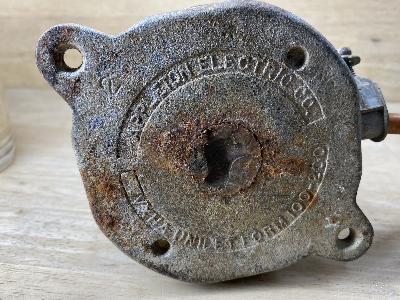 APPLETON EXPLOSION PROOF Glass industrial Light fixture Antique