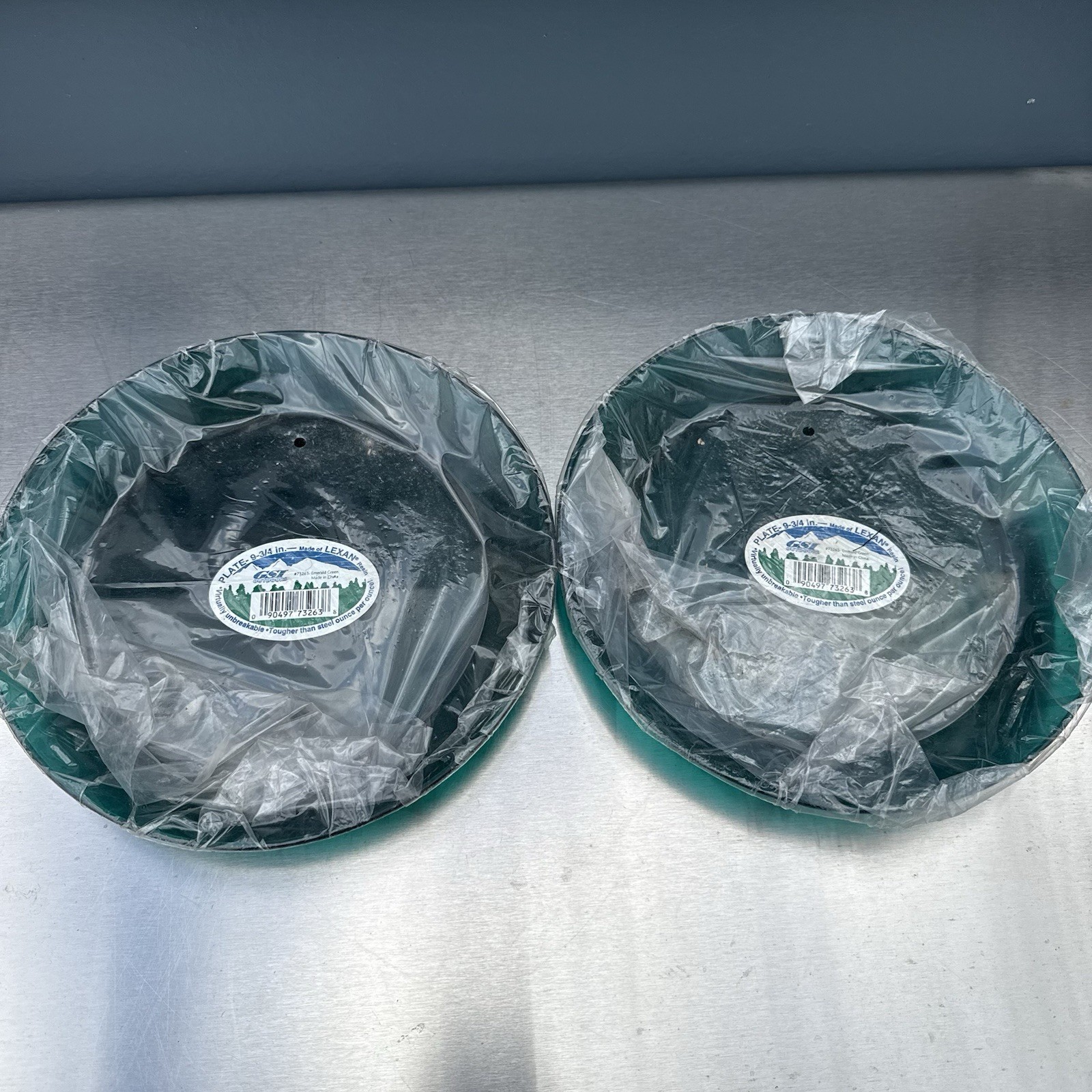 Vintage Deadstock LL Bean x Lexan Camping Dish Set NOS Green Plate Cup Utensils