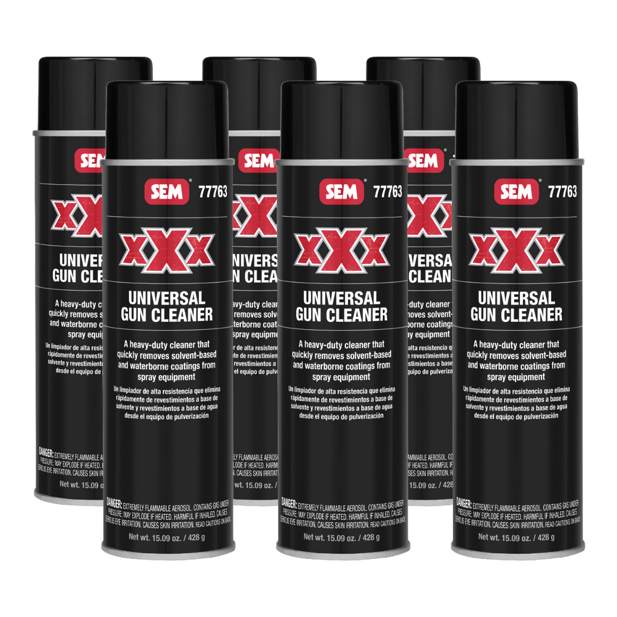 SEM 77763 XXX Universal Gun Cleaner 15 oz. (6 Pack)