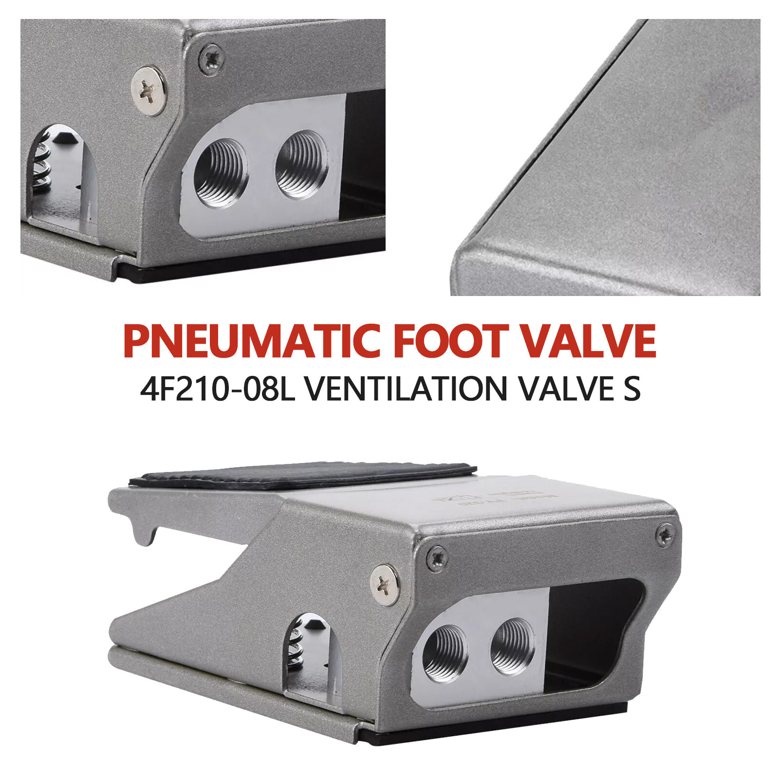 Pneumatic Foot Pedal Valve FV-320 Momentary 3 Way 2 Position 1/4"PT ThreadedhS4D