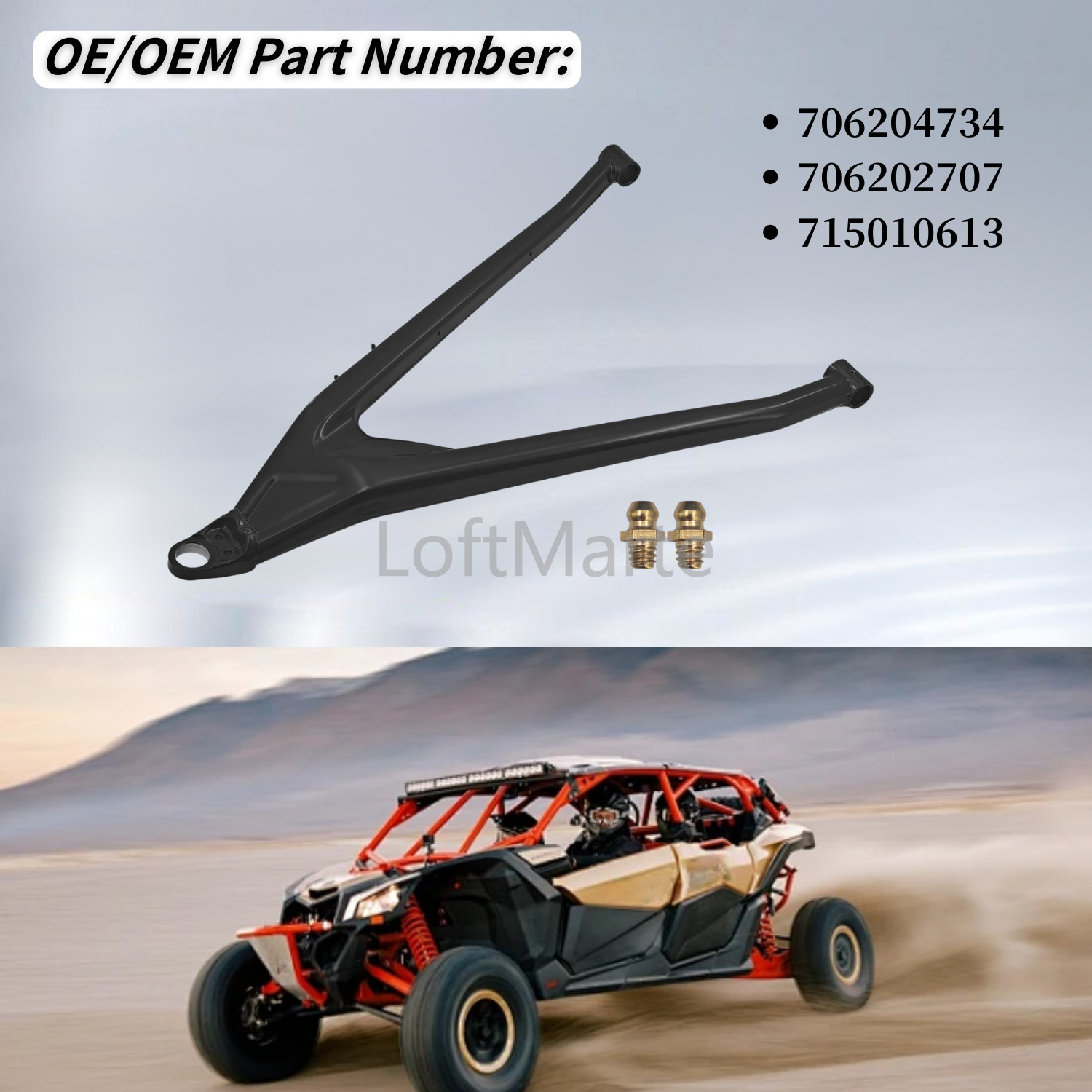 72" Right Front Passenger Lower A Arm 706204734 For Can Am Maverick X3 2018-2021