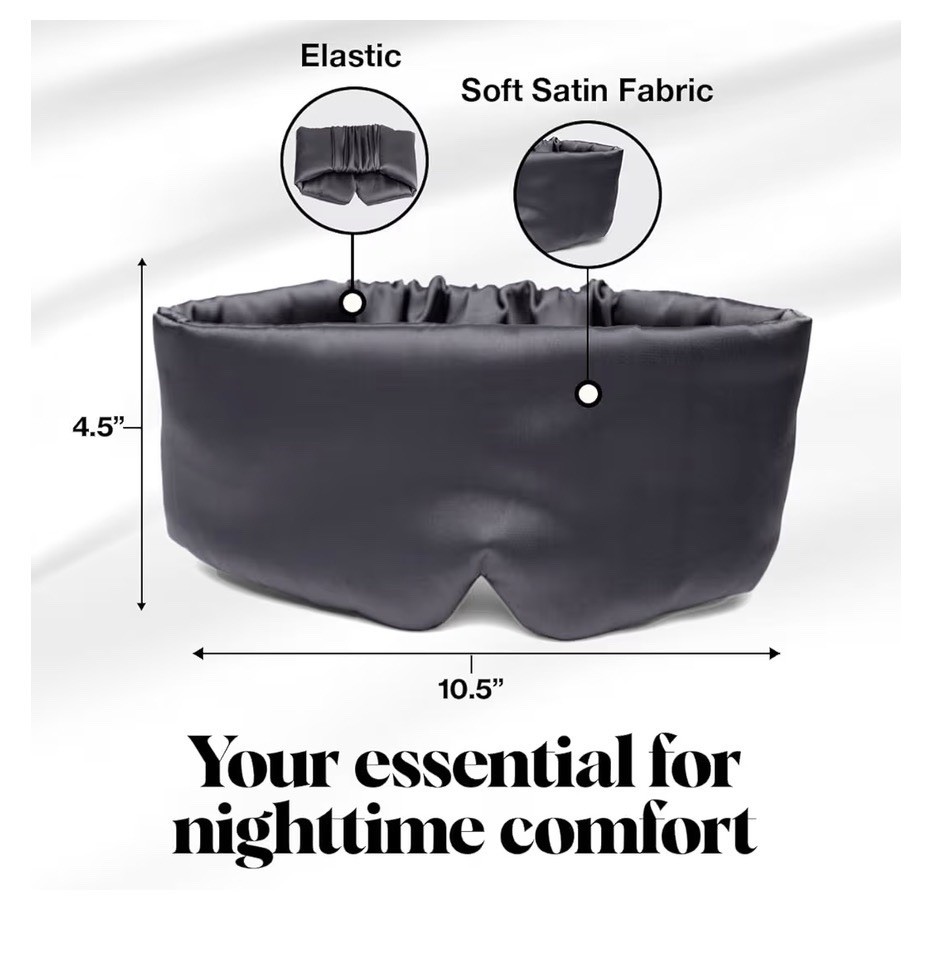 Satin Sleep Mask - Eye Masks for Sleep, Softer Than Silk Satin Sleeping Mask Bli