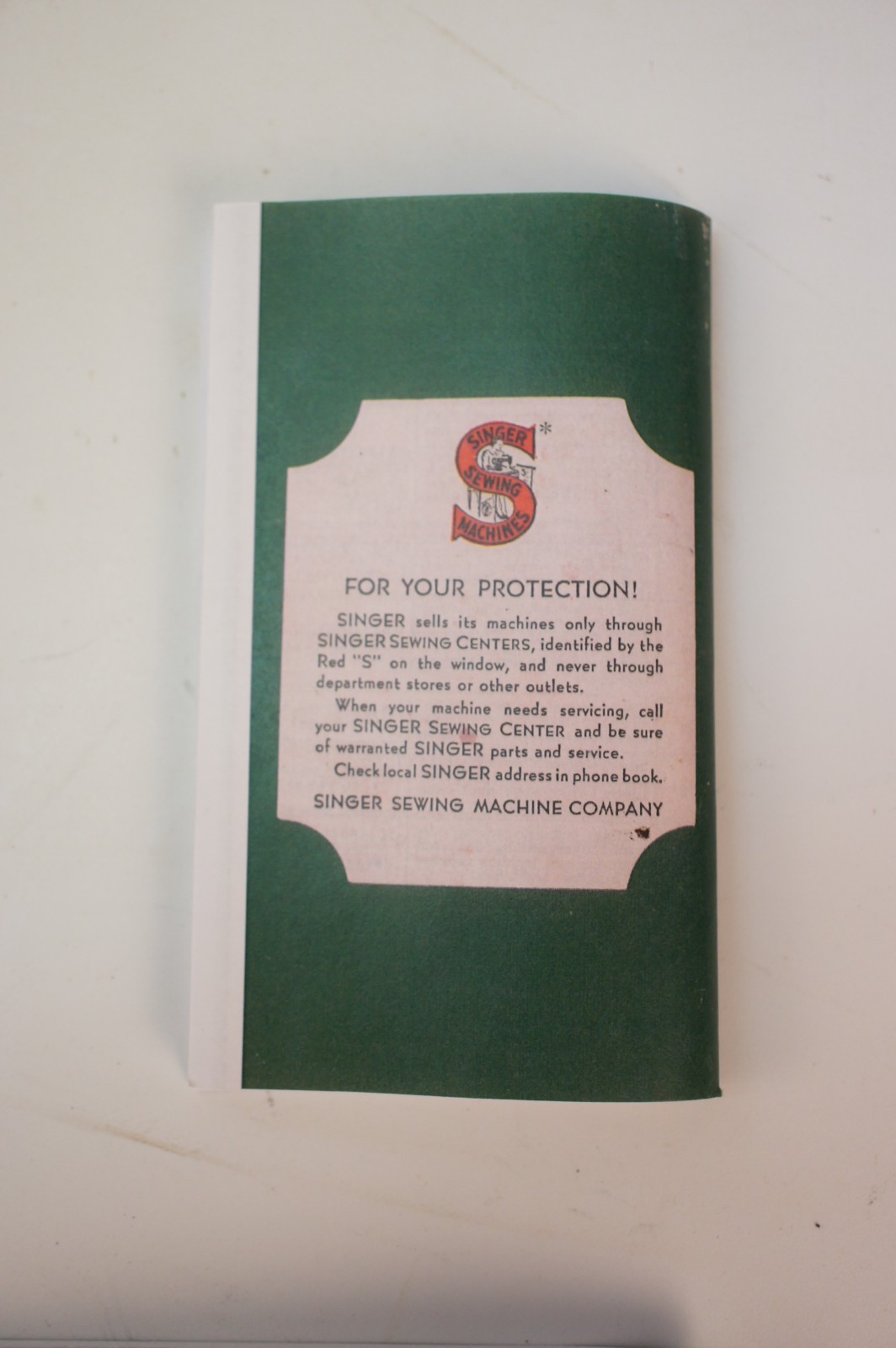 Singer 15-91 Console Desk Sewing Machine Owner's Manual Instruction Booklet