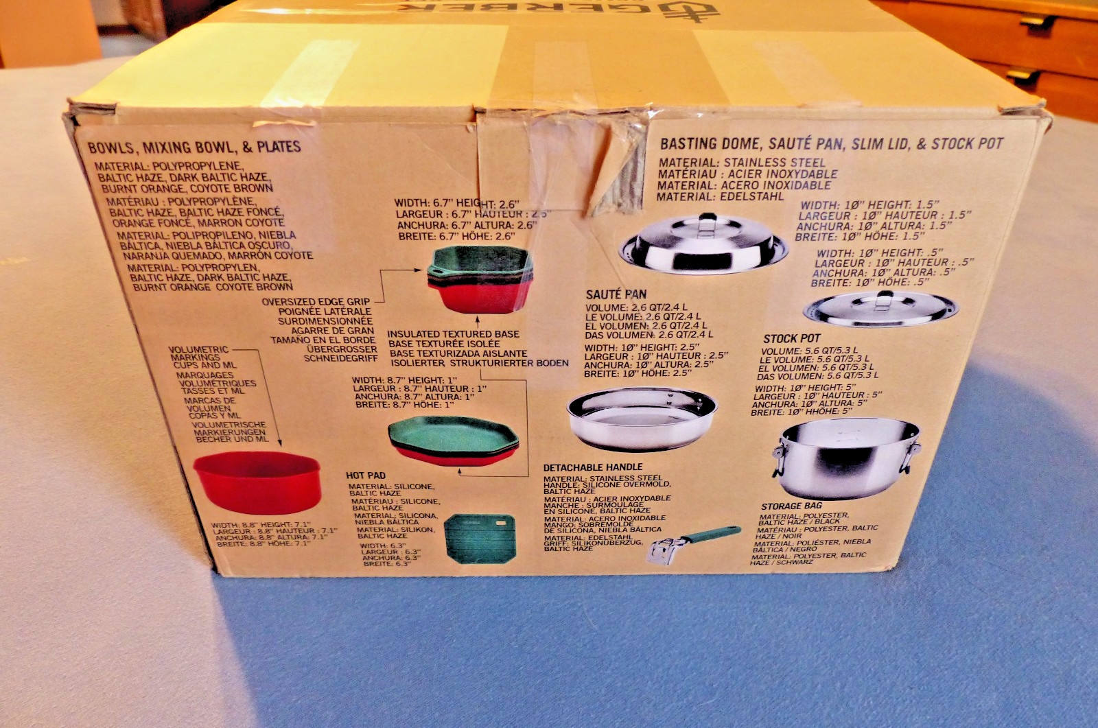 Gerber Gear 16 Piece ComplEAT Cook Set - Dishwasher-Safe Camping Cookware