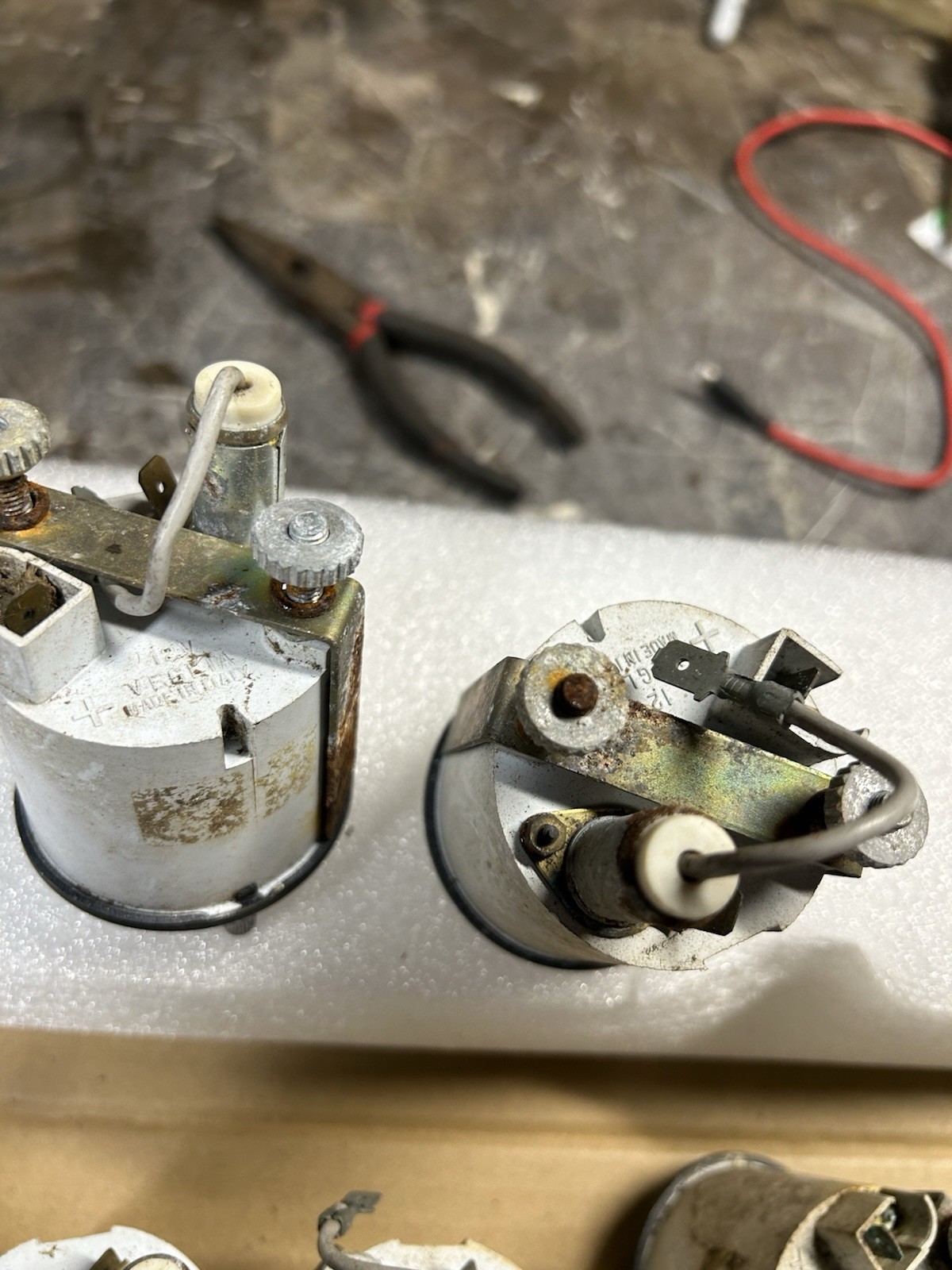 Original 1970 1971 1974 Ferrari 246 Dino Veglia Borletti Elettronico Clock Gauge