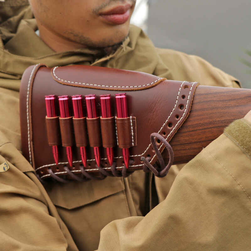 Tourbon Shooting Recoil Pad Rifle Cheek Rest Riser Gun Ammo Hold Buttstock Cover