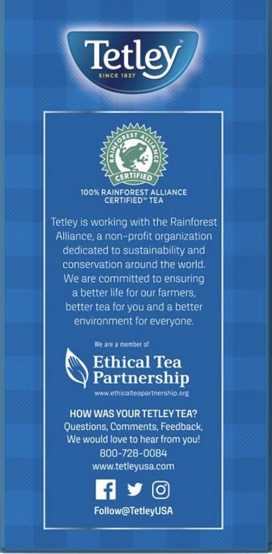 Tetley Classic Decaf Decaffeinated Black Tea 2 BOX Total 144 Bags HOT & COLD