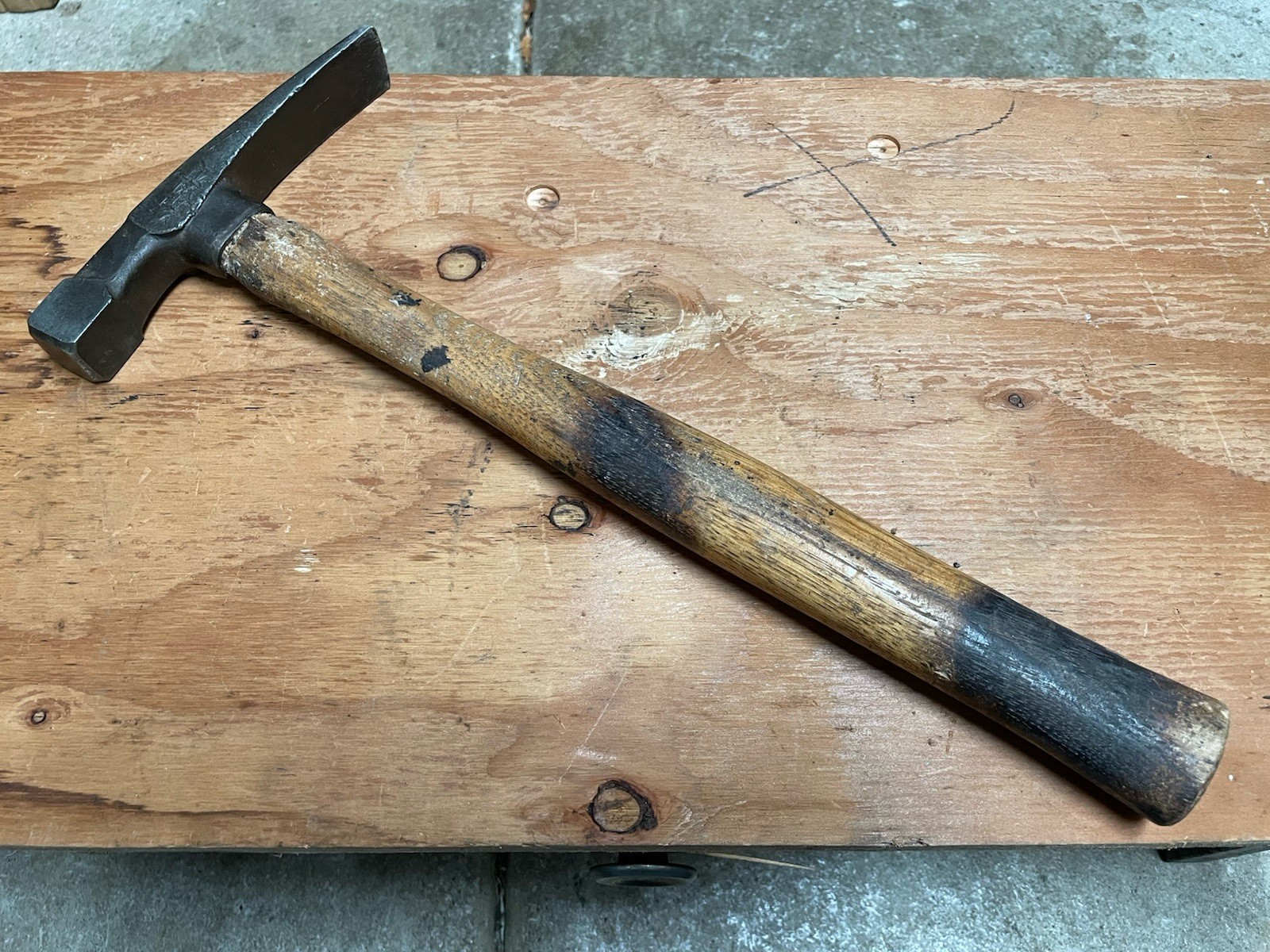 Vintage Vaughan Super Steel Stone Mason Brick Layer Masonry Hammer 16 oz