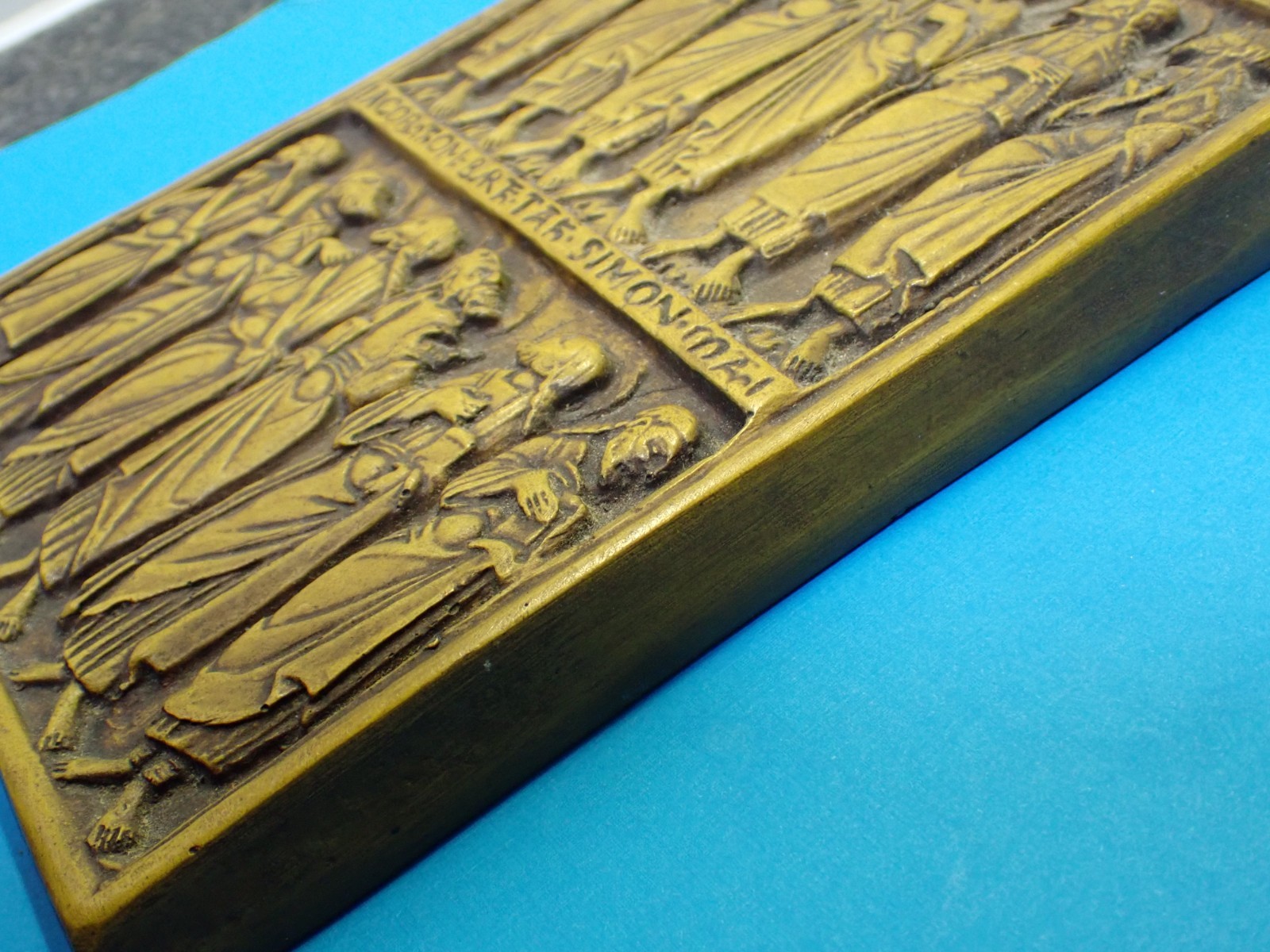 vintage MONASTERY wall PLAQUE / 12 APOSTLES of JESUS