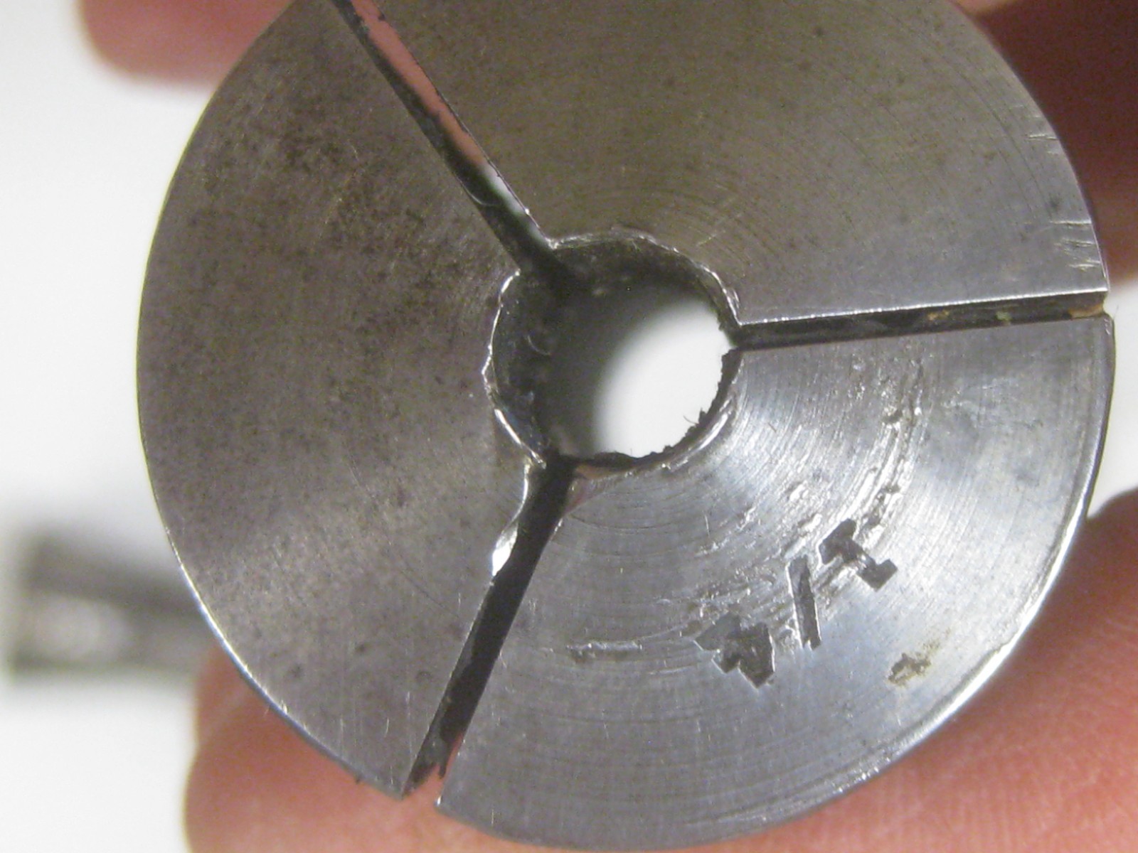 Set of 7 Van Norman Collets Different Sizes +extra