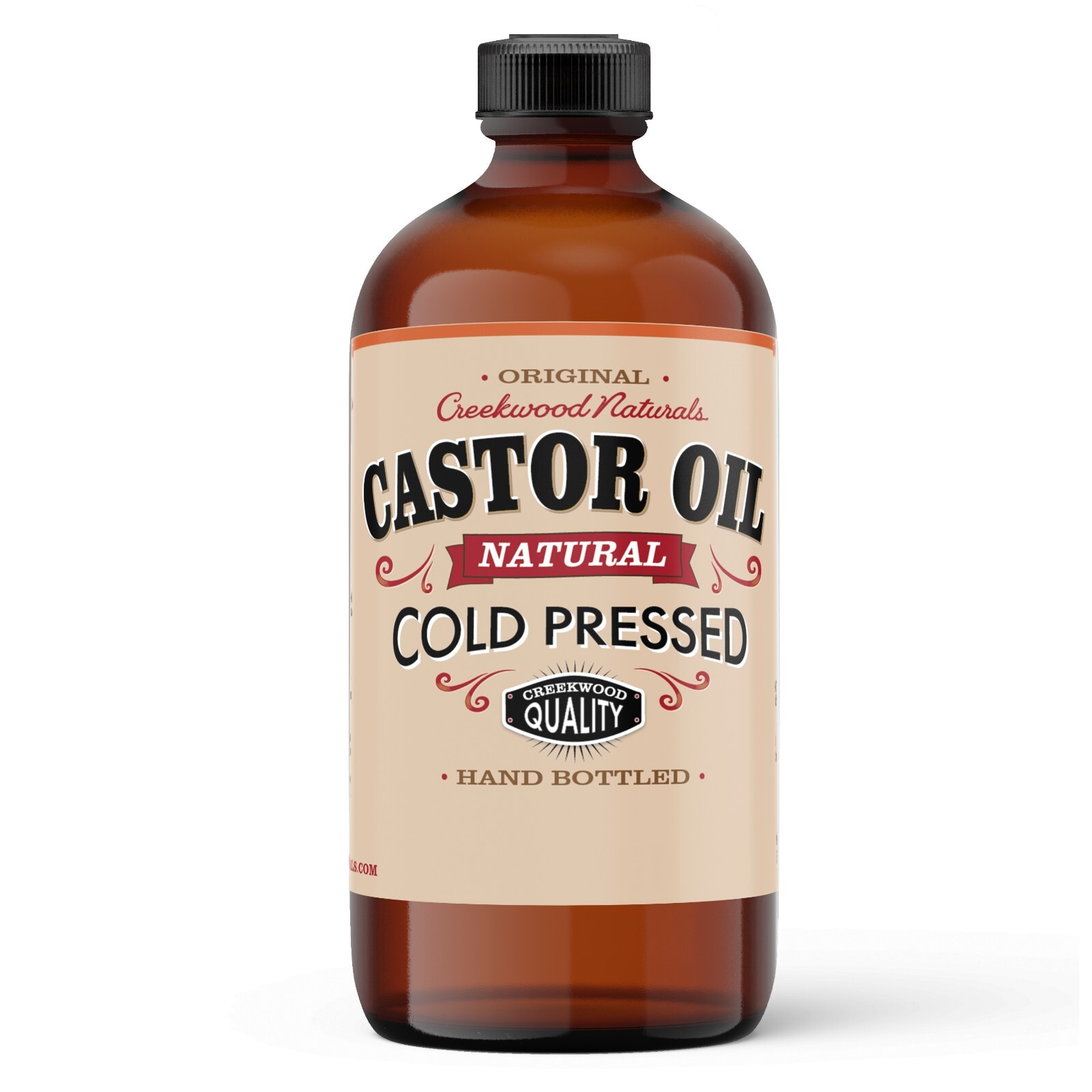 Castor Oil 100% Pure Cold Pressed in Glass Bottle Hair Skin