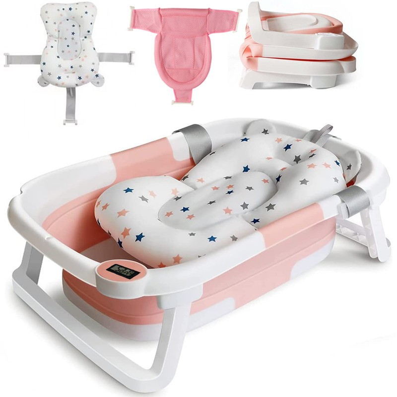 Foldable Infant Baby Bath Tub Newborn Saftey Portable Shower Bathtub 0-12M
