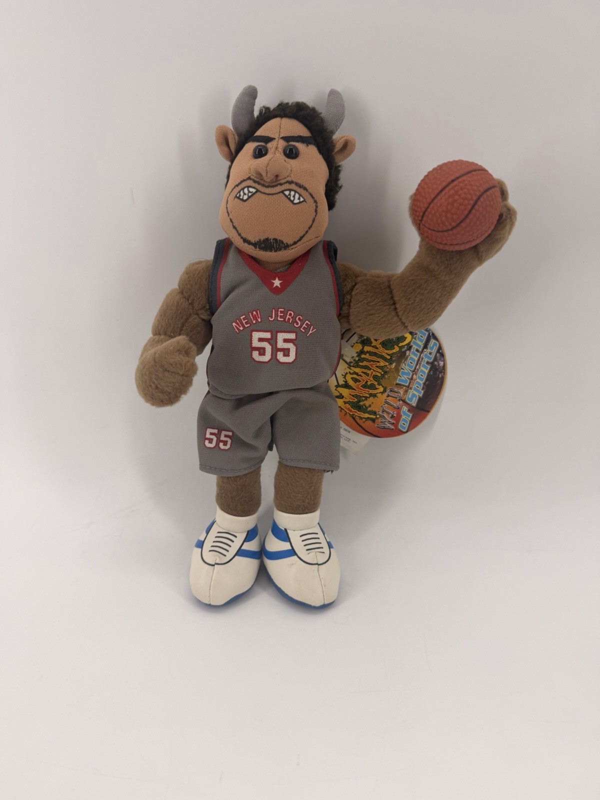 Bison Williams NJ Nets Meanies Wild World of Sports Plush #2623/8250 NWT Rare