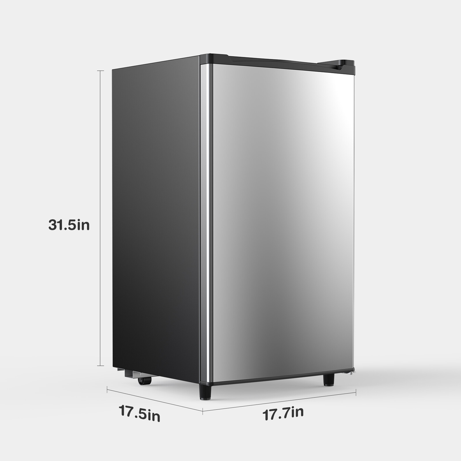 Mini Fridge with Freezer-Single Door, 3.2 Cu.Ft Capacity, Adjustable Thermostat