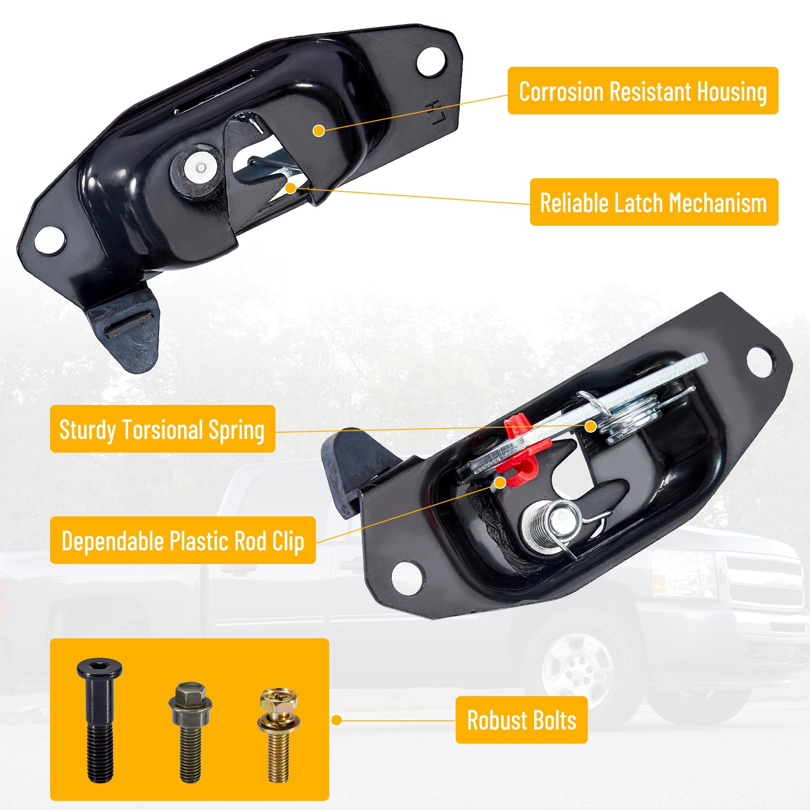 Tailgate Rebuild Kit Handle Bezel Latch for Chevy Silverado GMC Sierra 15997911