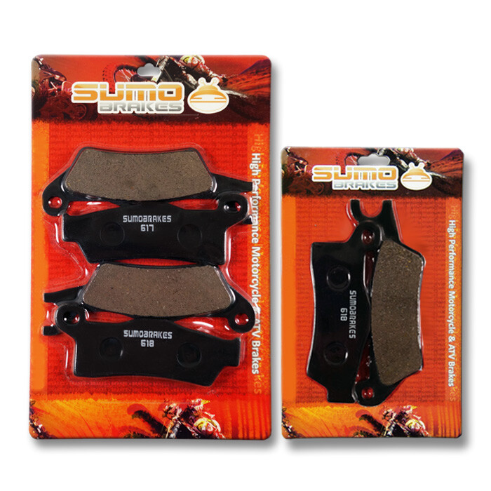 Front + Rear Brake Pads for Can Am Outlander 450 570 650 850 1000 [2017-2022]