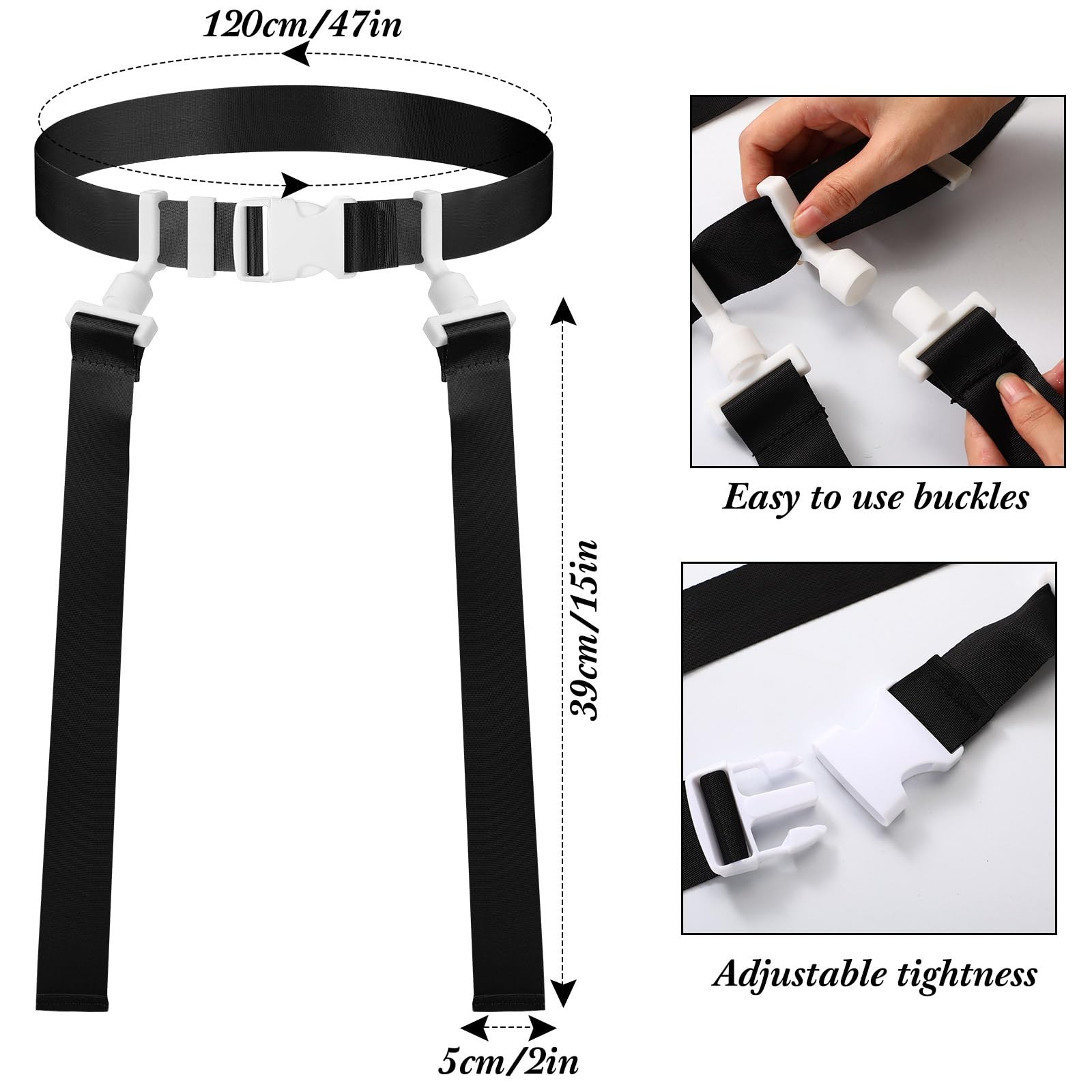 2/12/24/36 Player Flag Football Belt, Adjustable Football Belts and Flags for...