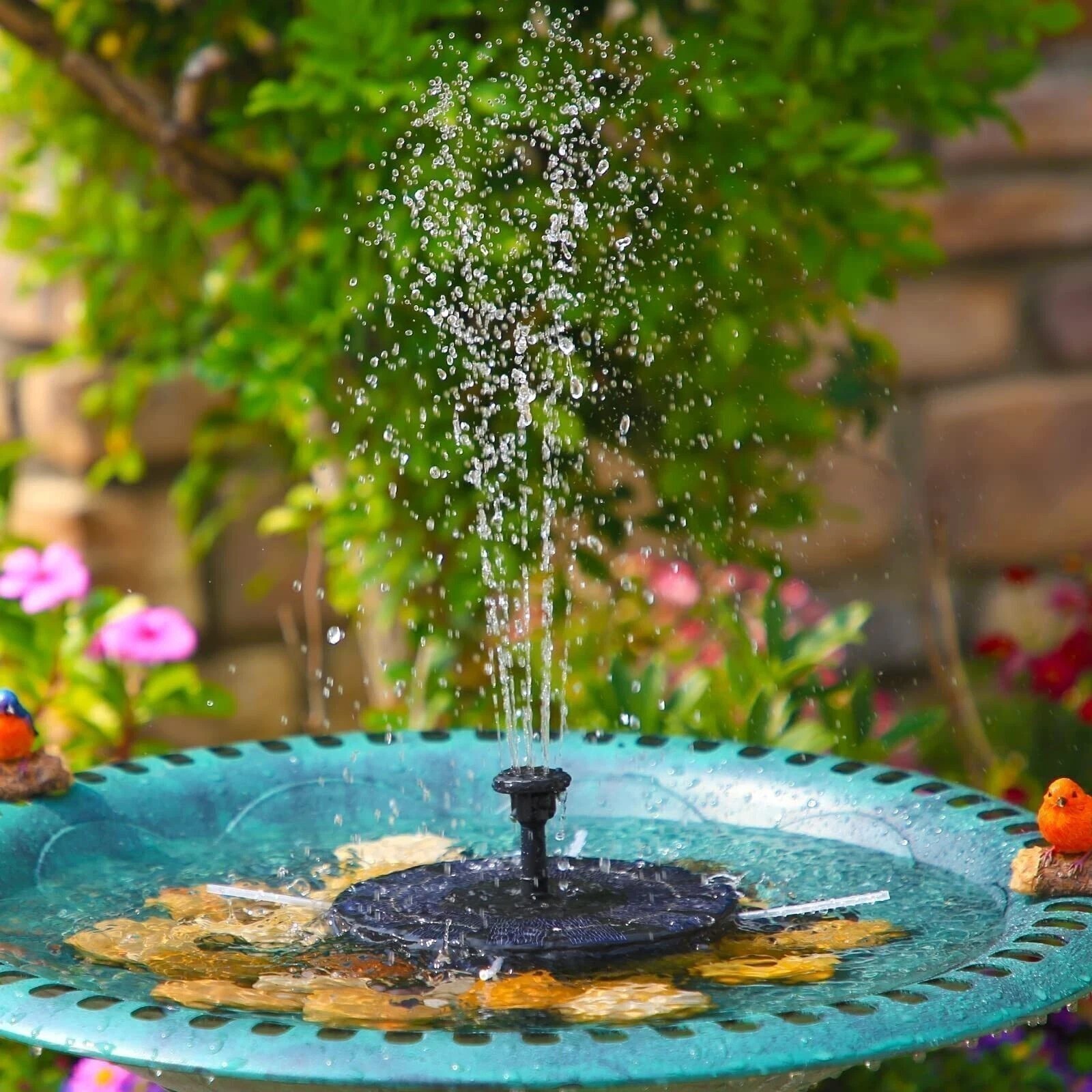 Submersible Bird Bath Solar Fountain Floating Water Pump