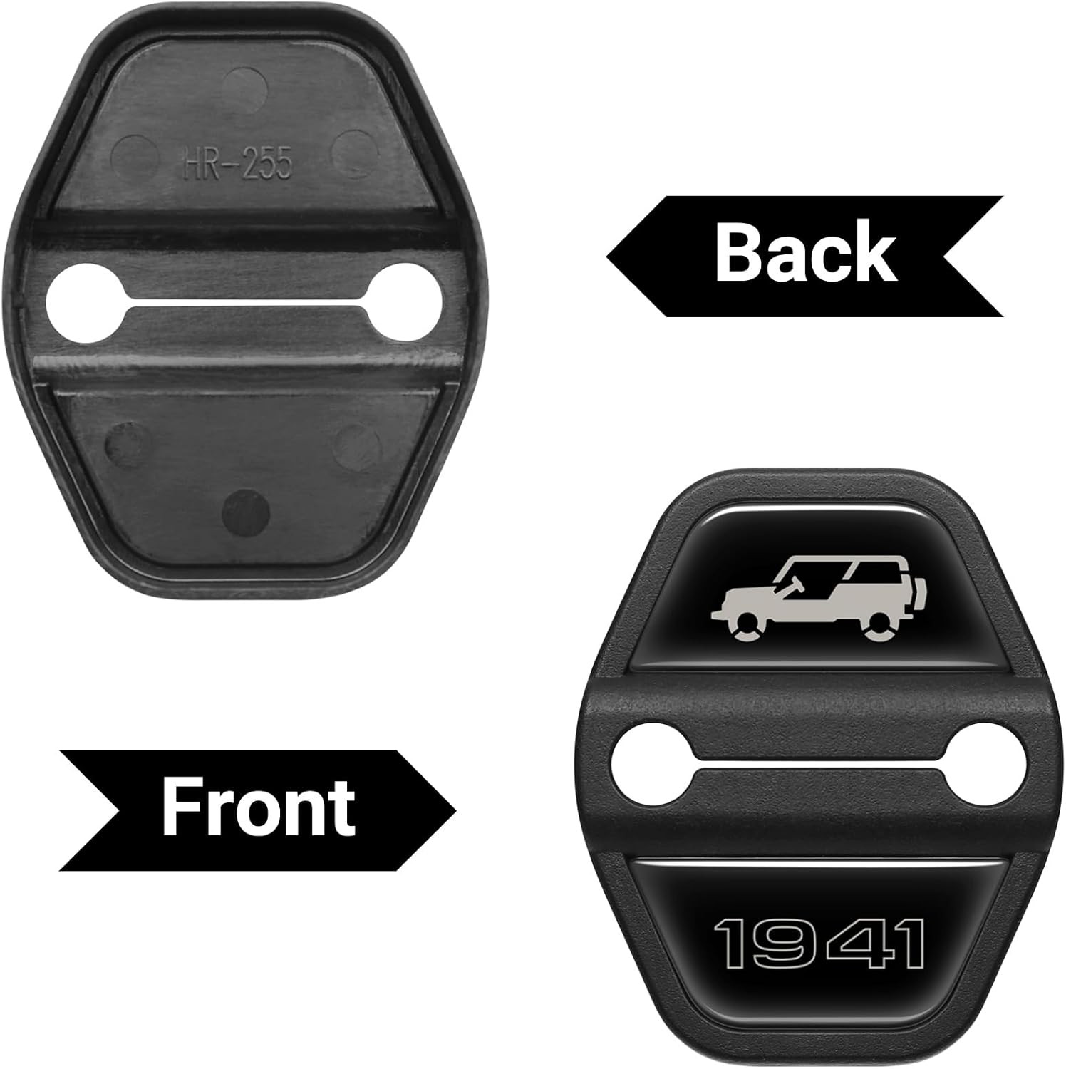 6PCS ABS Door Lock Cover for Jeep Wrangler JL JLU 2018-2025 4XE Unlimited Sahara