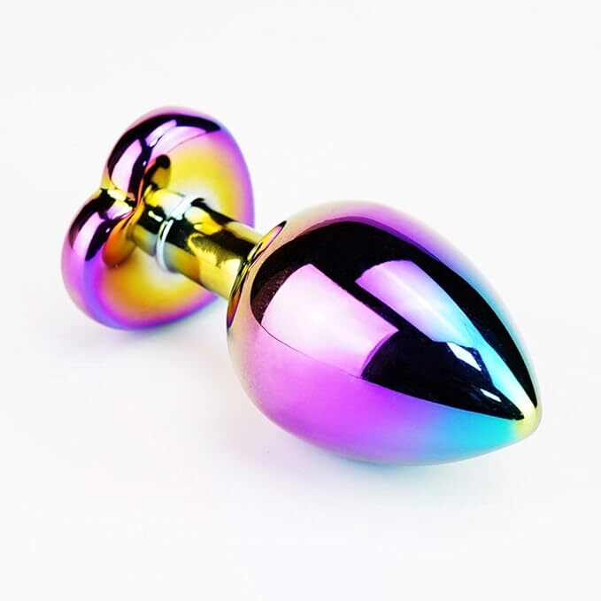 Anal Butt Plug Heart Stainless Jewel Butt Plug Sex Toy For Women Men Couple Gift