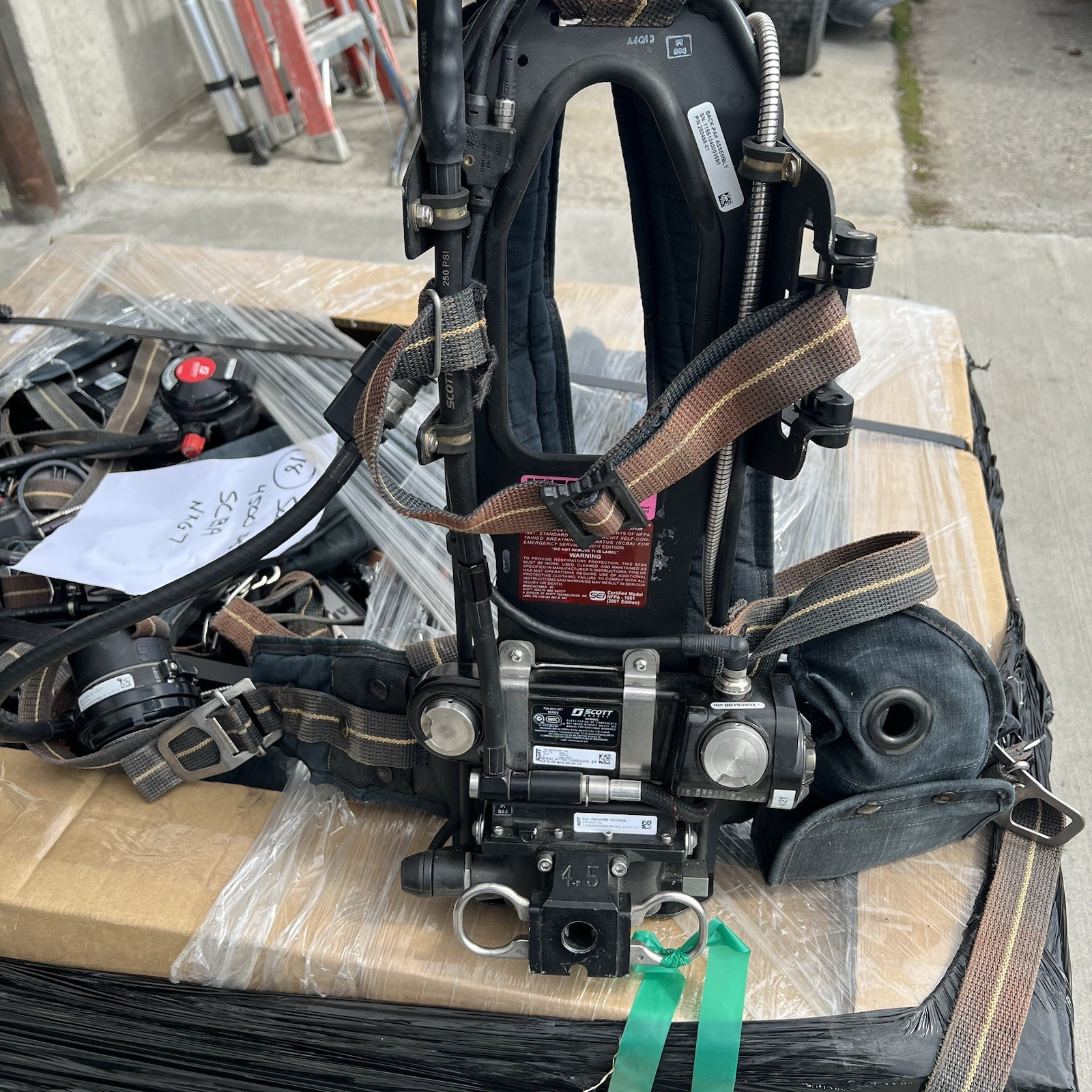 Quantity of 18 Scott NXG7 Pressure-Demand Self Contained Breathing Apparatus