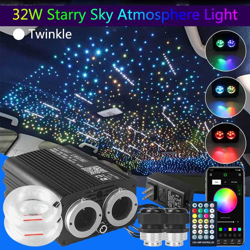 500-1300PC Car Home Headliner Twinkle Meteor Shooting Star Light Fiber Optic Kit