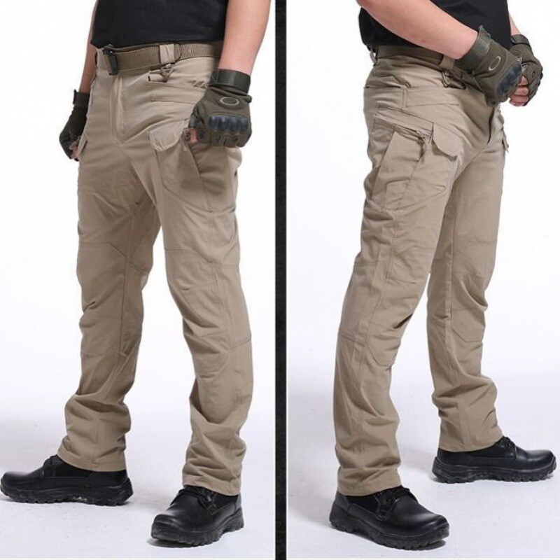 Mens Cargo Pants Tactical Waterproof Work Trousers Outdoor Hiking Combat Pants