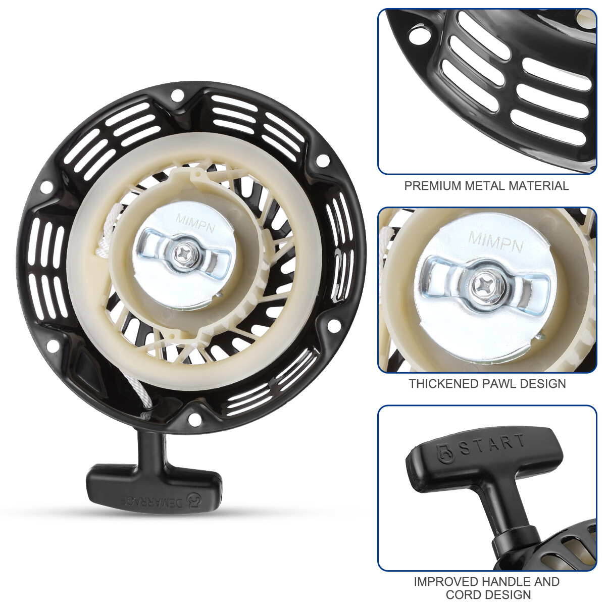 Recoil Starter Pull Start Assembly For Coleman CT200U Trail 200 196cc Mini Bike