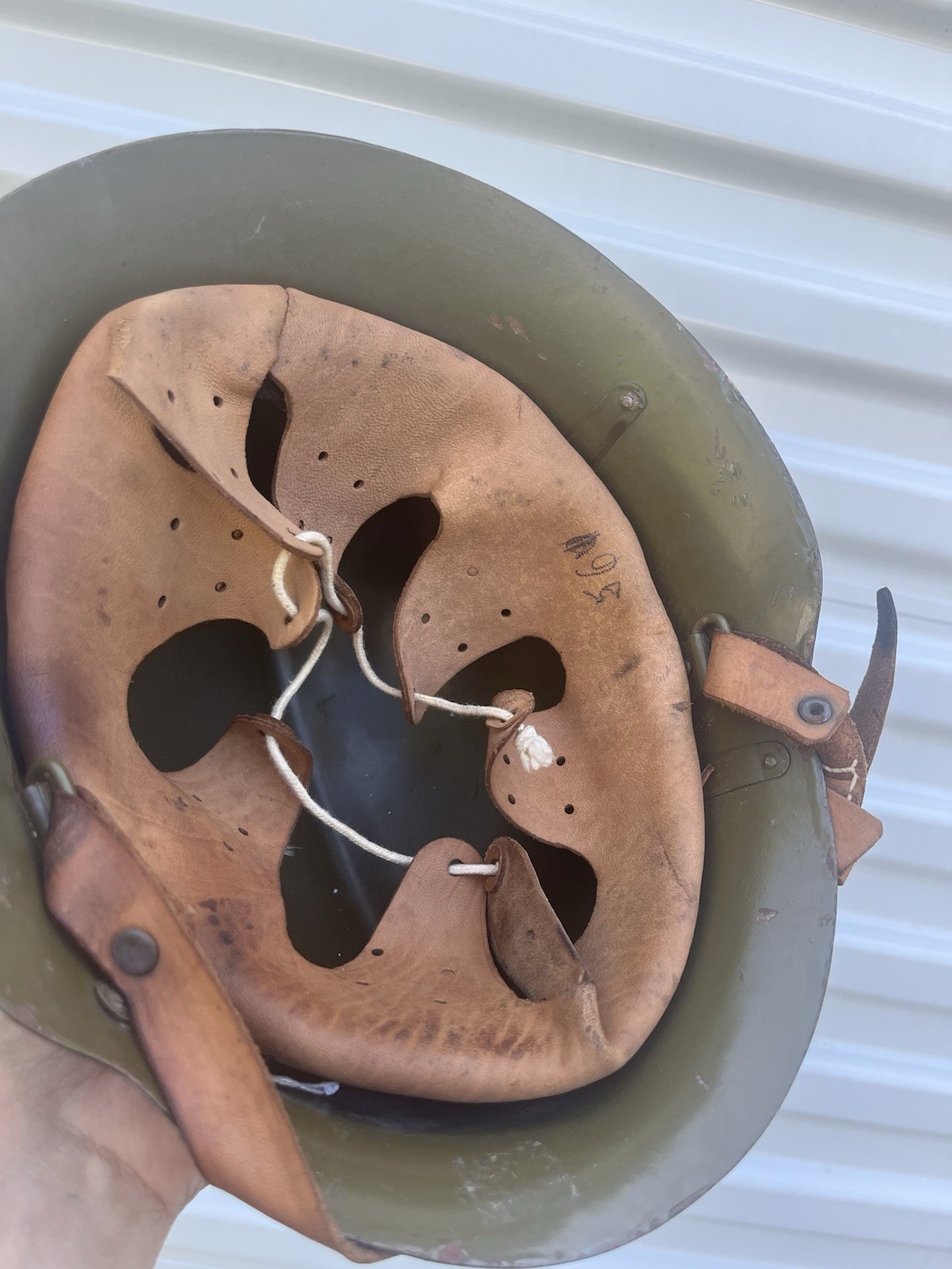 WWII WW 2 Bulgarian M36 Combat Helmet With Liner