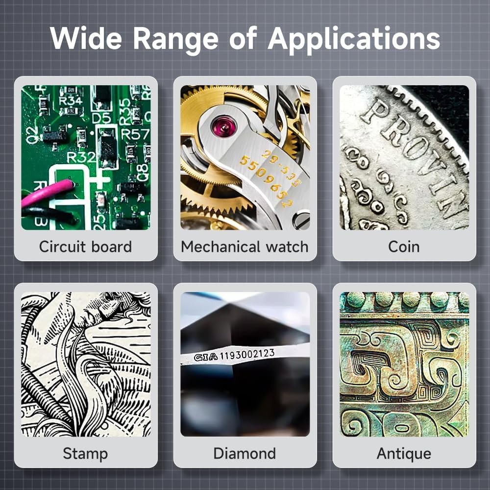 Digital Microscope Handheld 2.0 inch IPS Color Screen,Portable Orange