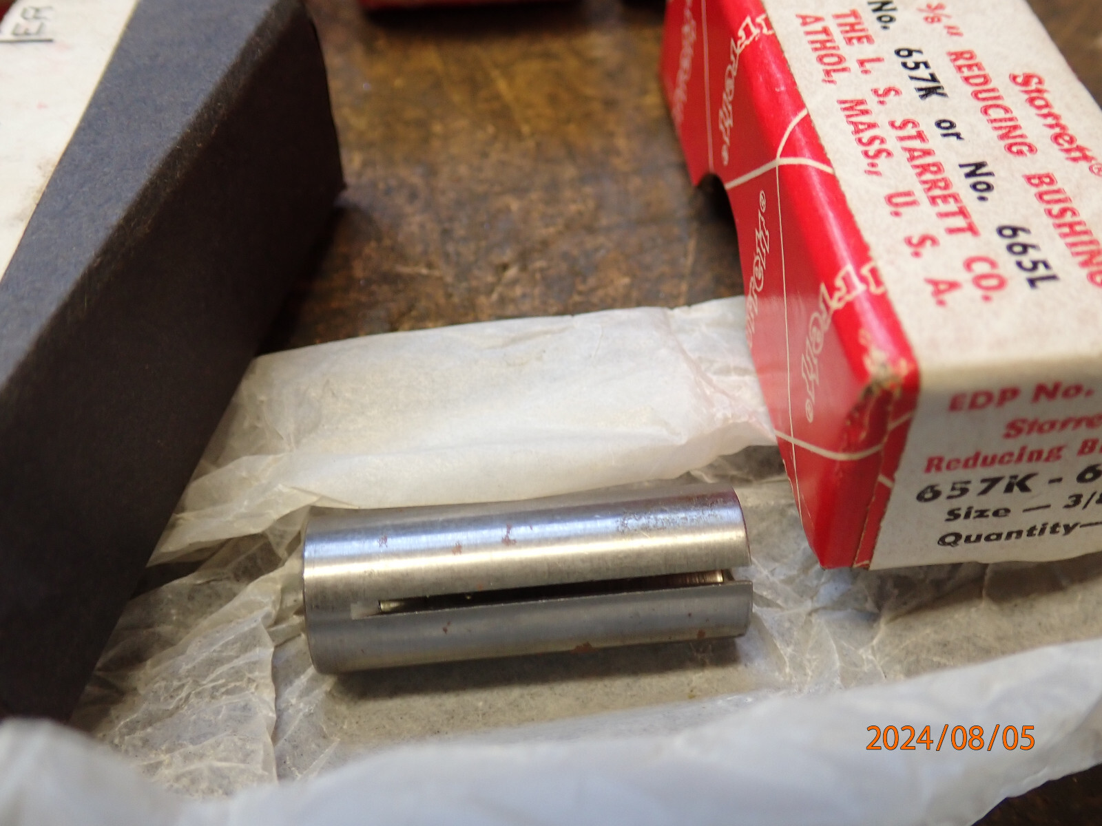 7 NEW OLD STOCK STARRETT REDUCING BUSHINGS MACHINIST TOOLING