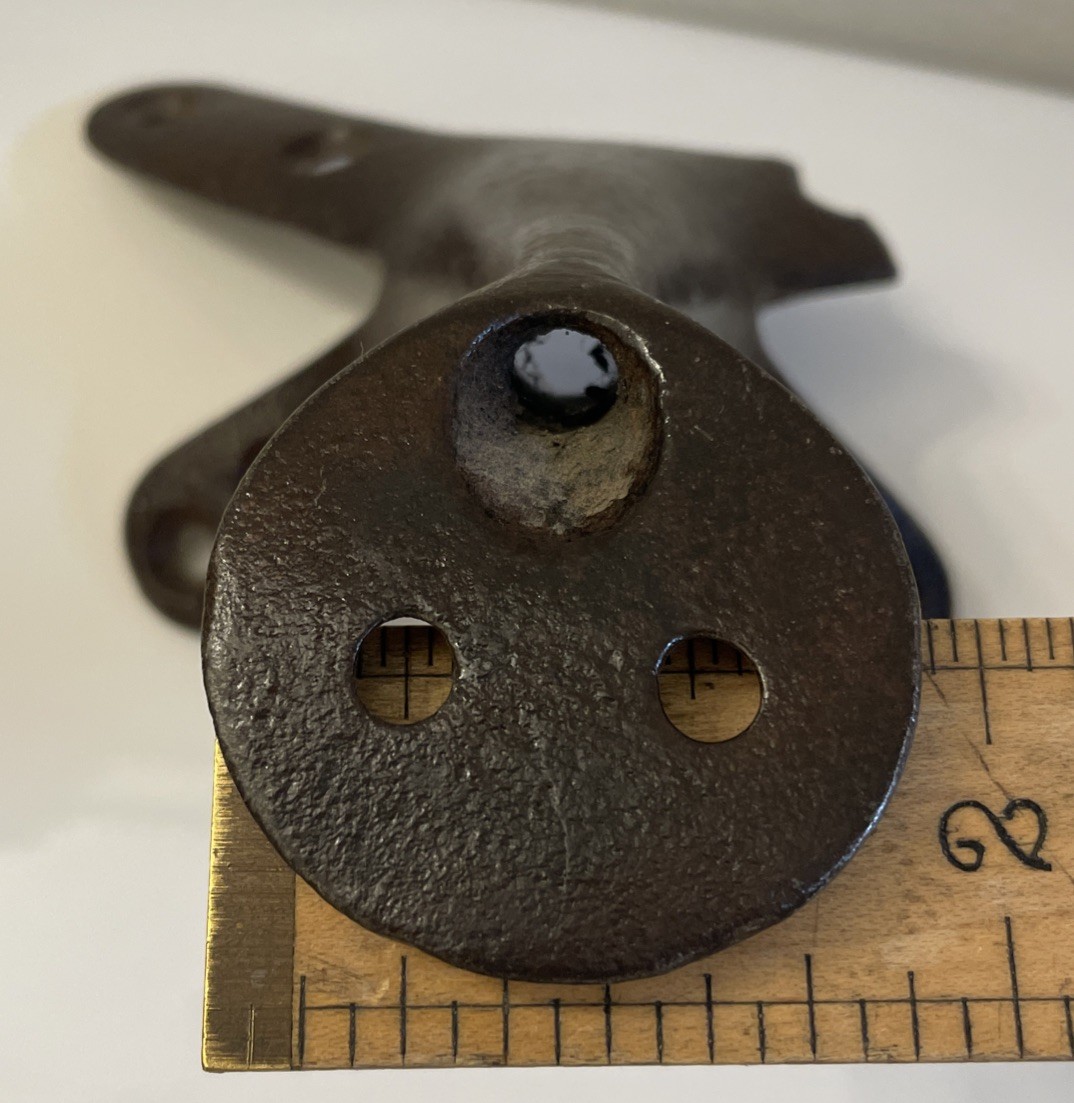 Antique / Vintage Saddle Frame Iron Horn Metal Old West Saddle Horn Part As Is