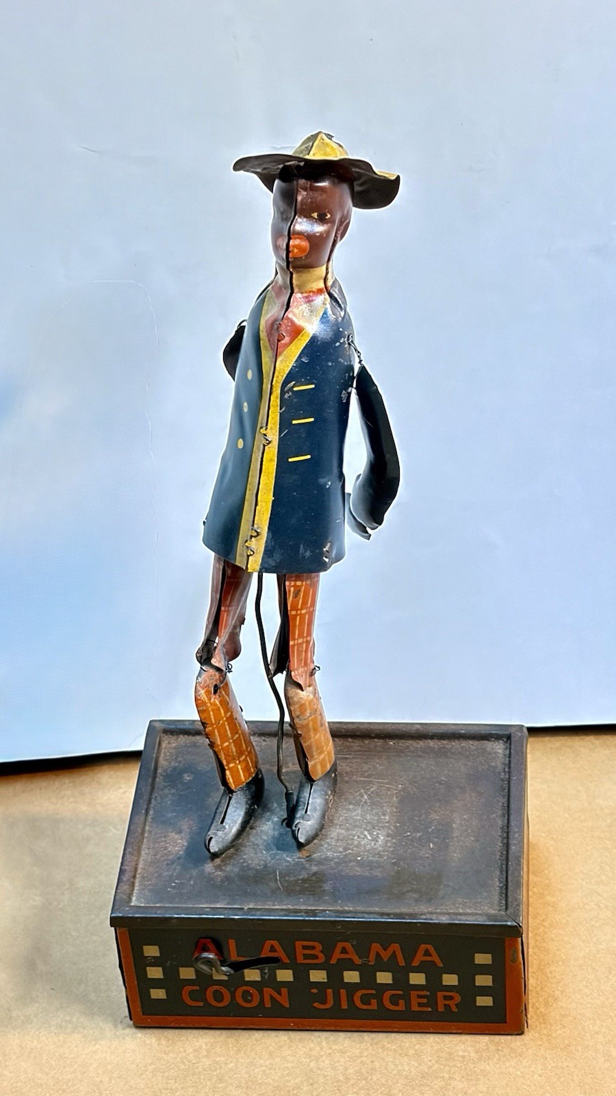 Set of 2 tin toys Ham and Sam The Minstrel Team & “TOMBO “Alabama Coon Jigger